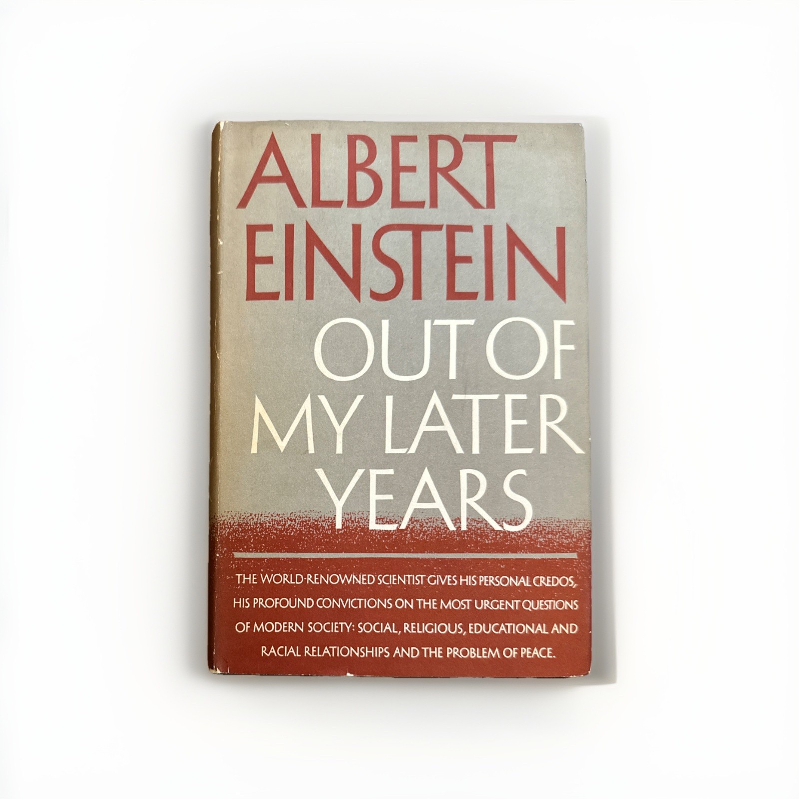 Out of my Later Years by Albert Einstein 1950 First Edition Hardcover Book w/DJ