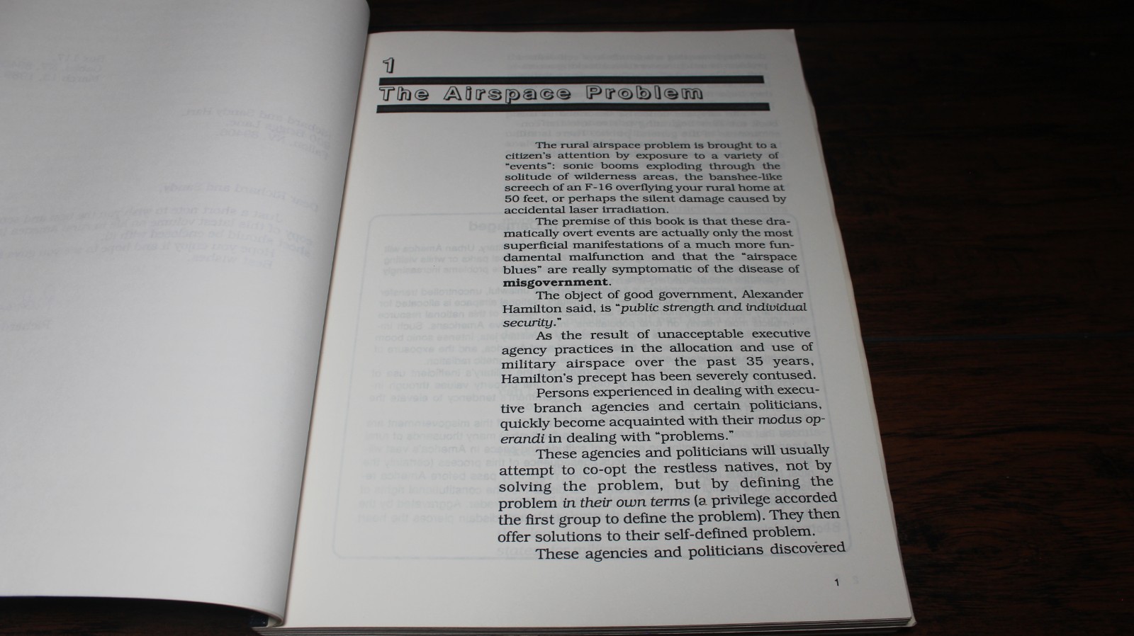 SIGNED Airspace Blues by Richard Bargen, MD, PB 1989. Misuse of Airspace