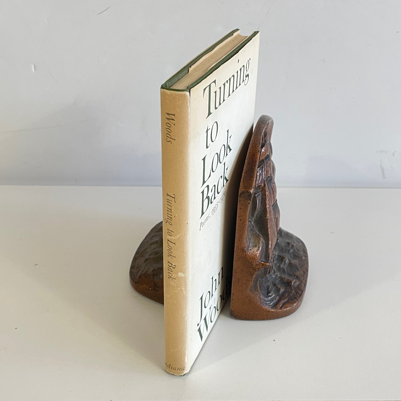 SIGNED Turning to Look Back : Poems, 1955-1970 by John Woods HC/DJ 1972