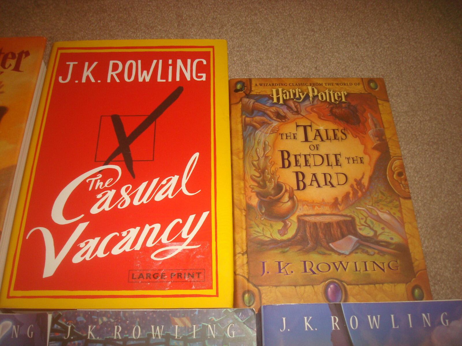 Harry Potter Book LOT Complete Series Set Beedle Bard Casual Vacancy J K Rowling