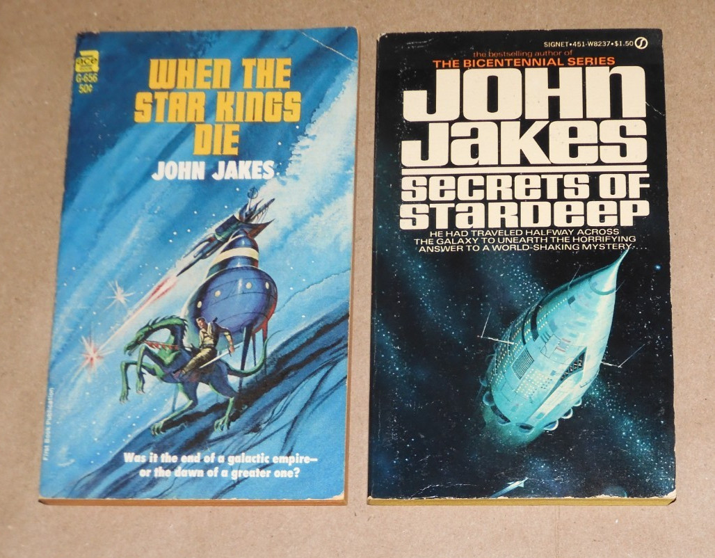 JOHN JAKES Sci-Fi Space Opera Lot 2: SECRETS OF STARDEEP When the Star Kings Die