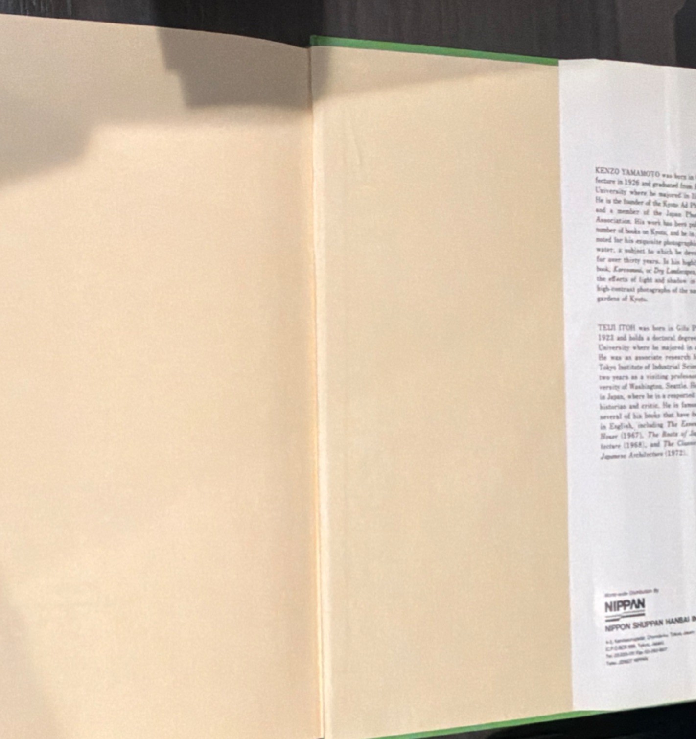 Kyoto Gardens K Yamamoto (1989, First English Ed, HC, Mitsumura) Japanese Design