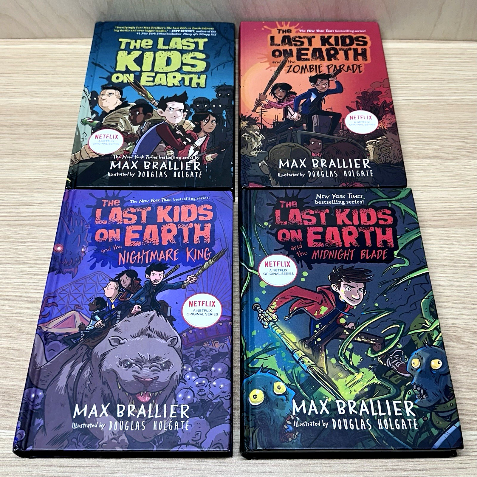 The Last Kids on Earth Lot 4 Books Hardcover Max Brallier Netflix Series Set
