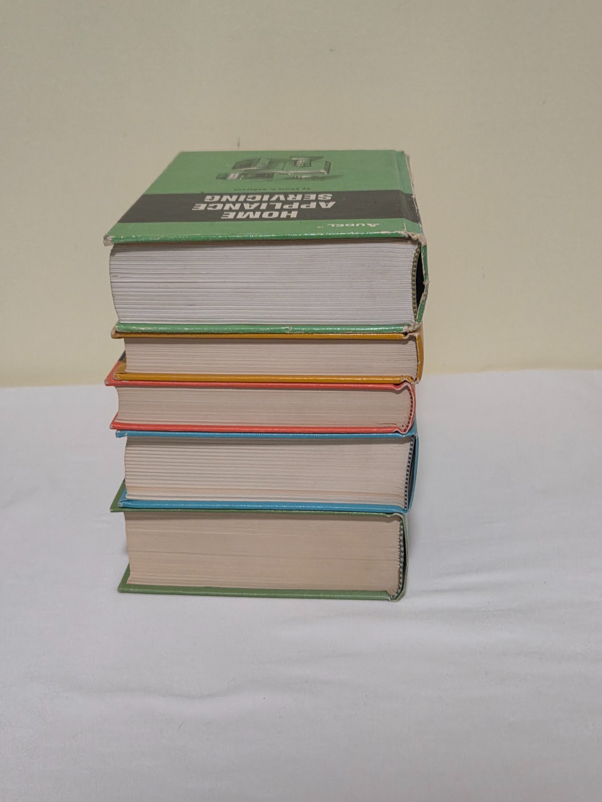 Lot of 5 Audel Hardcover Books. 1960’s-70’s. Home Repair, Plumbing, Automotive