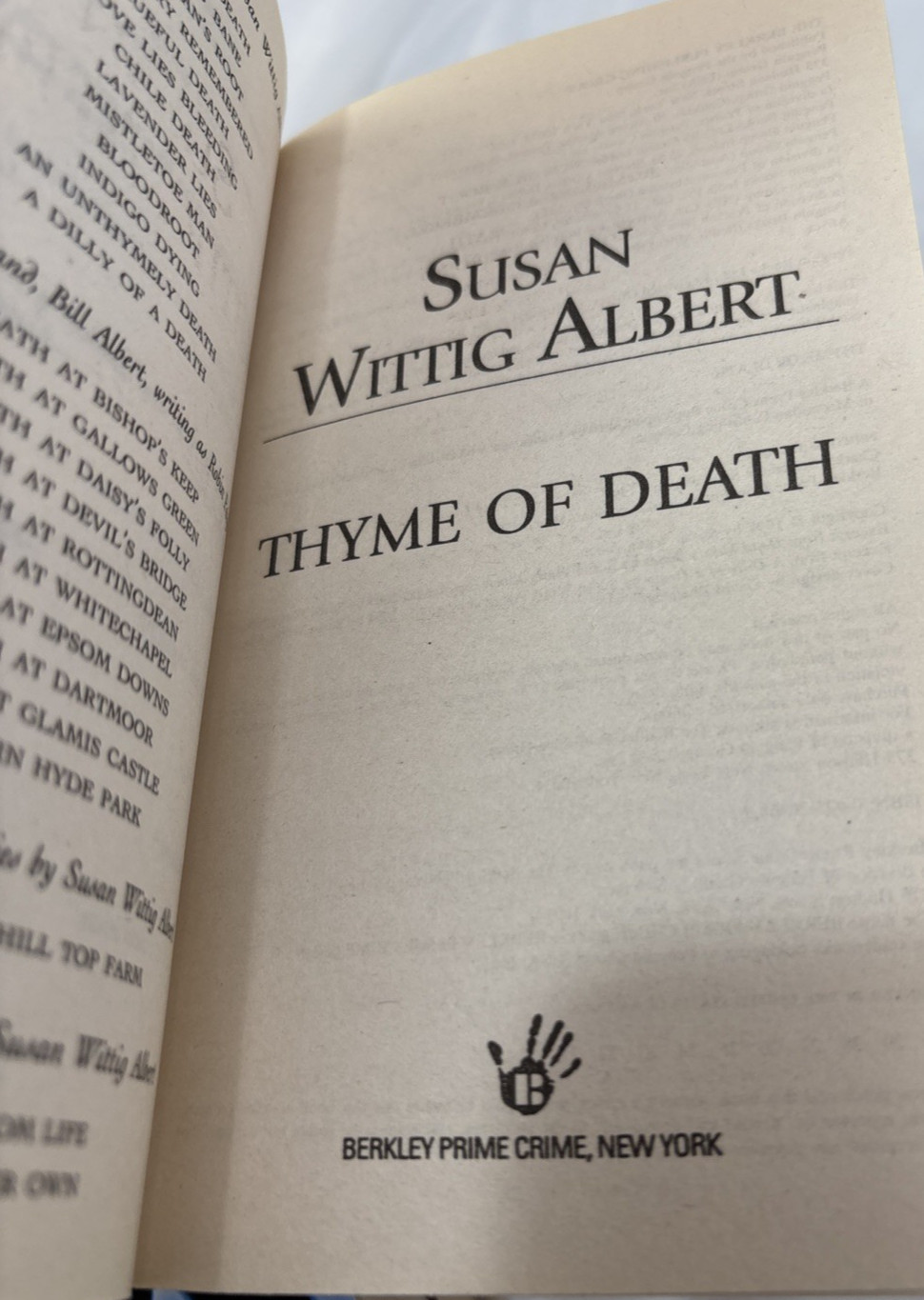 Susan Wittig Albert, lot of 5, National Bestselling Author, a unique series