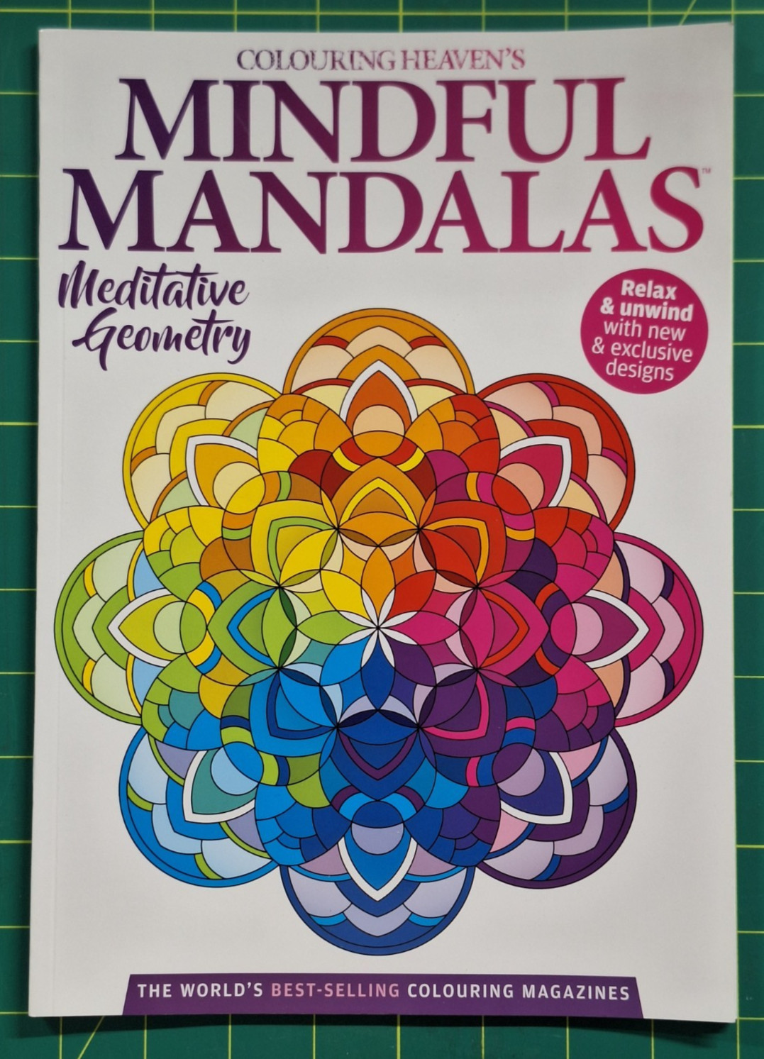 Colouring Heaven’s Mindful Mandalas · Meditative Geometry · 24 Designs