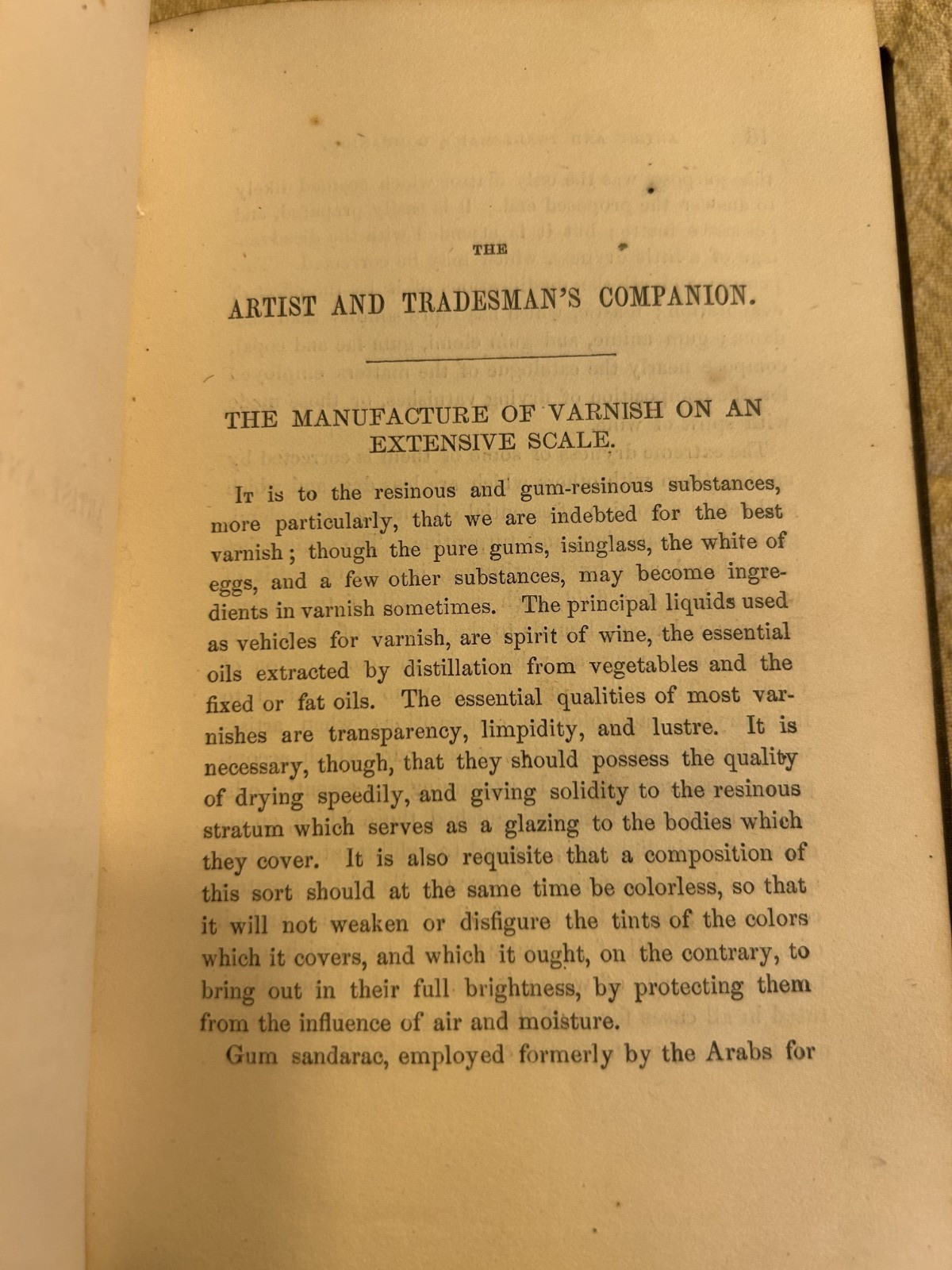 The Artist and Tradesman’s Companion – M. Lafayette Byrn – Good Condition