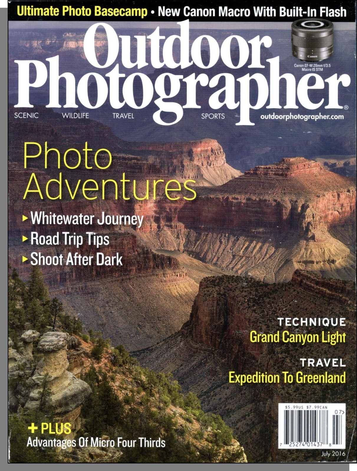 Outdoor Photographer – 2016, July – Whitewater Journey, Shoot After Dark