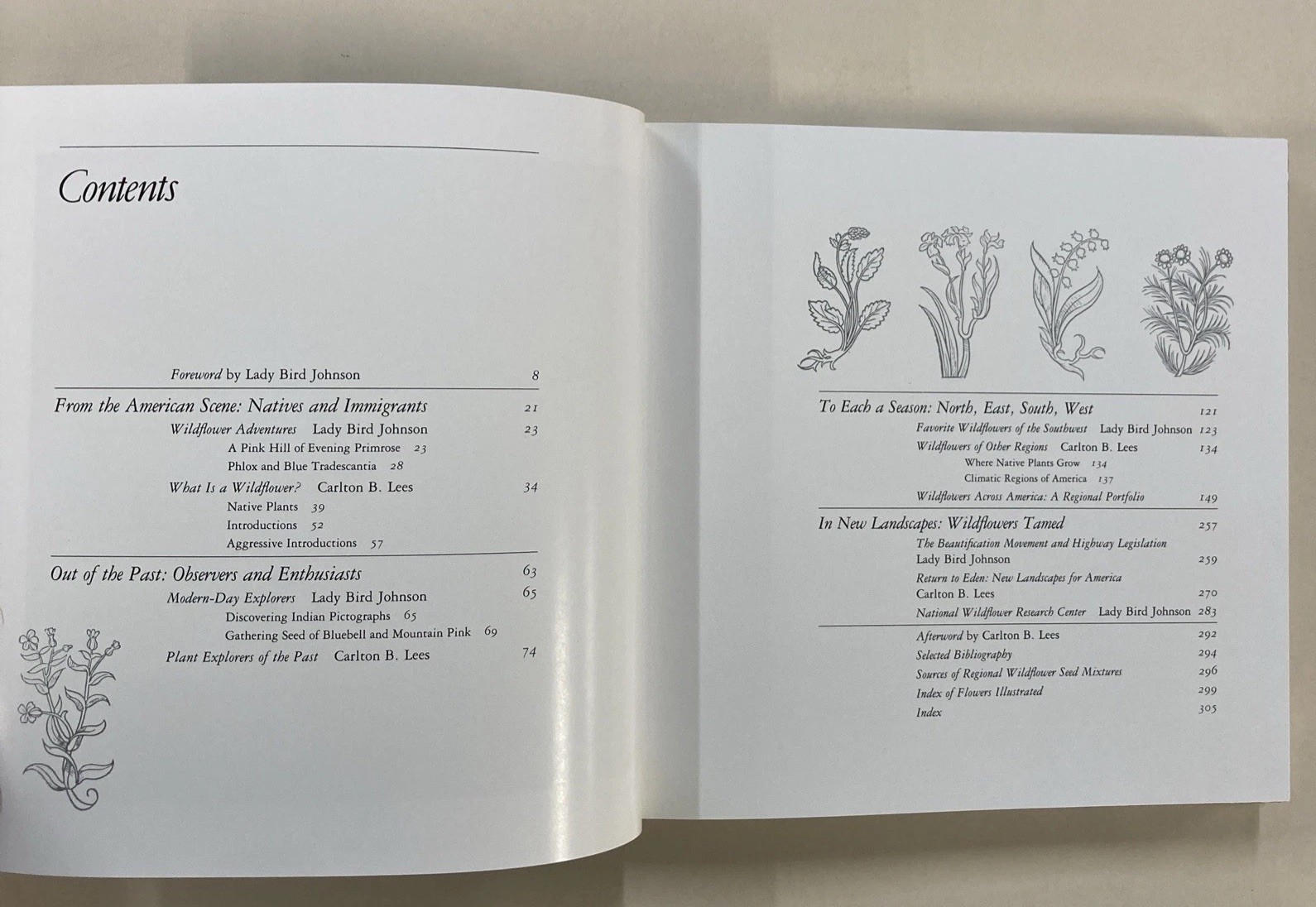 Wildflowers Across America HC Lady Bird Johnson and Carlton Lees 1988 Very Good