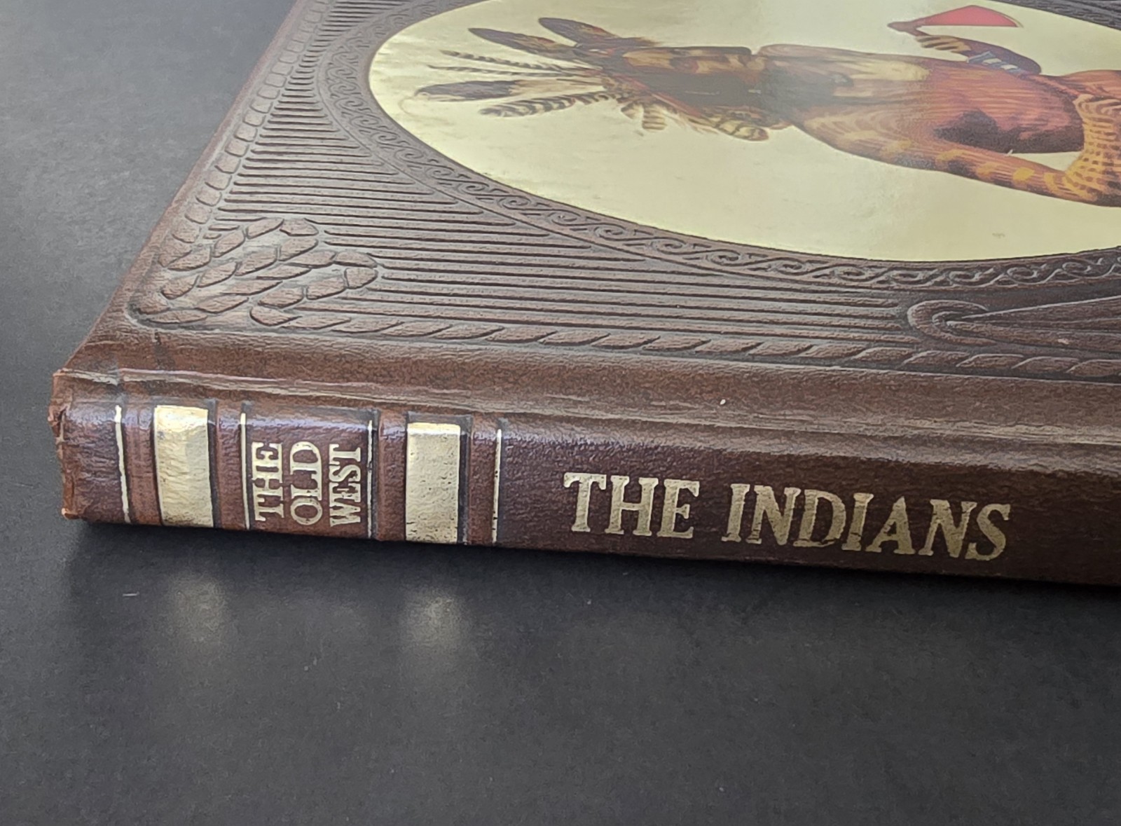Time Life Books The Old West Indians 1975 Faux Leather Cover Western History VG+