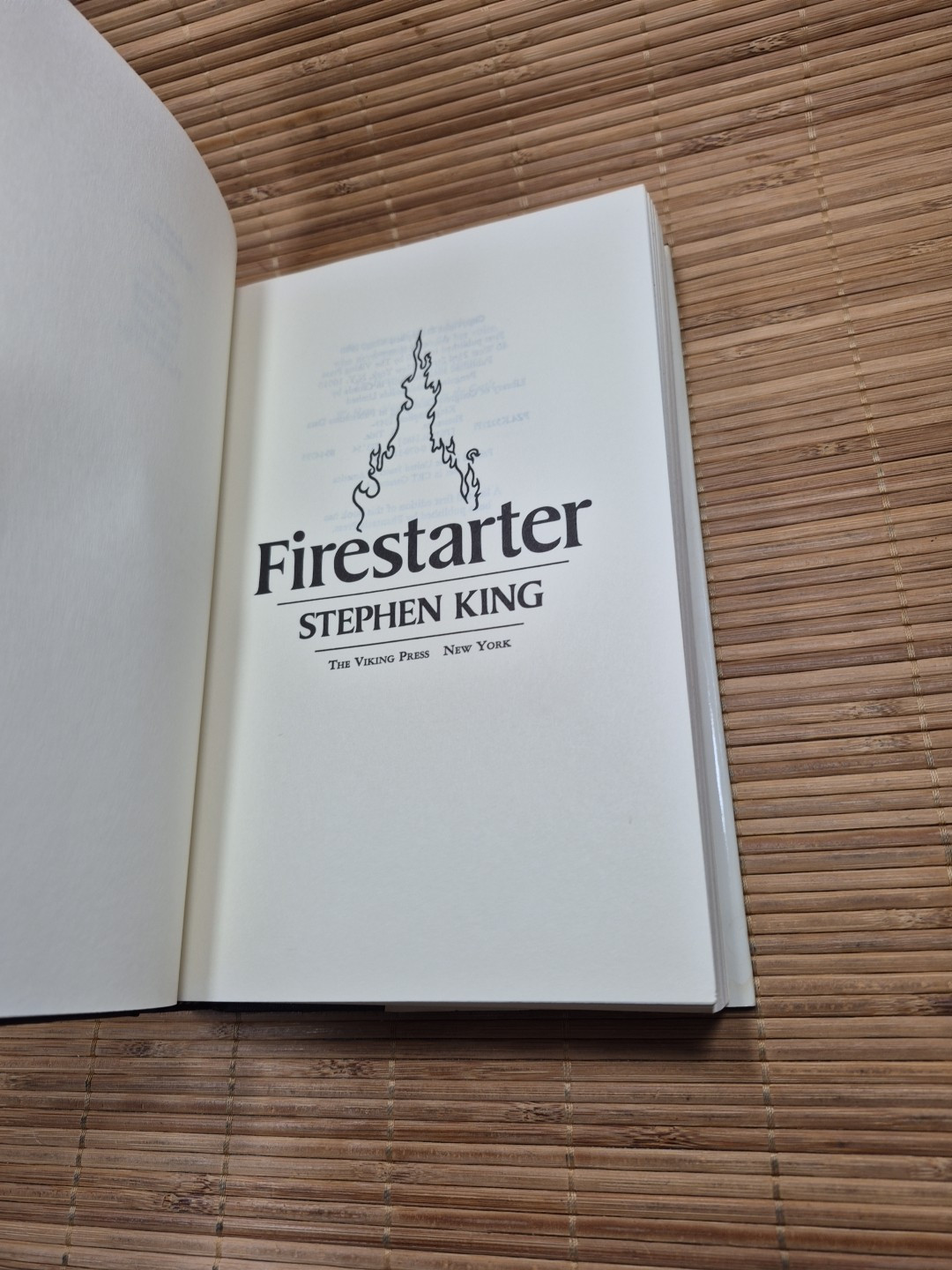 Stephen King FIRE STARTER The Viking Press 1980 Hardcover Dust Jacket FREE SHIP