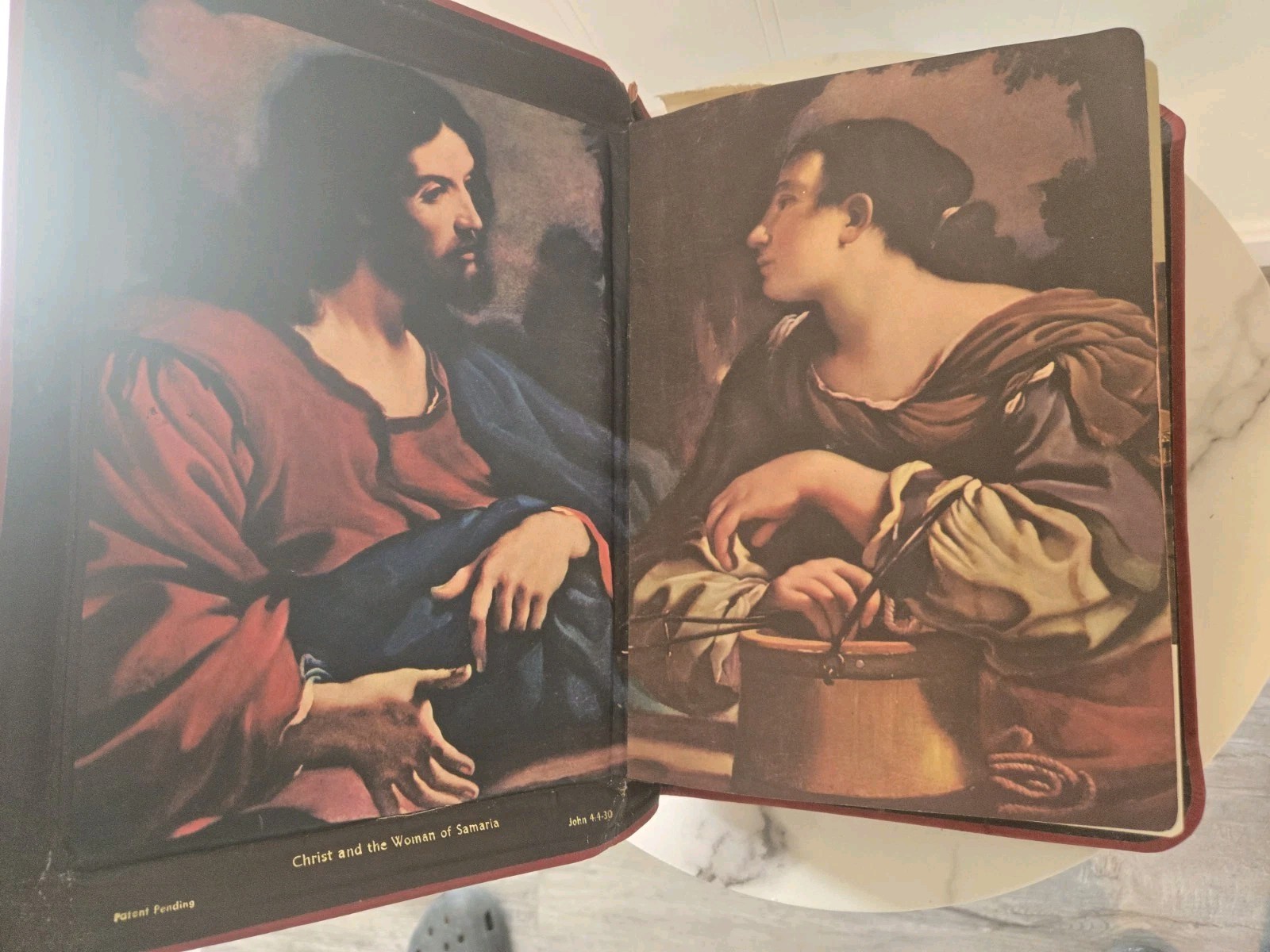 The Holy Bible Holy Angels Edition 1965 The Catholic Press Red Vintage Antique
