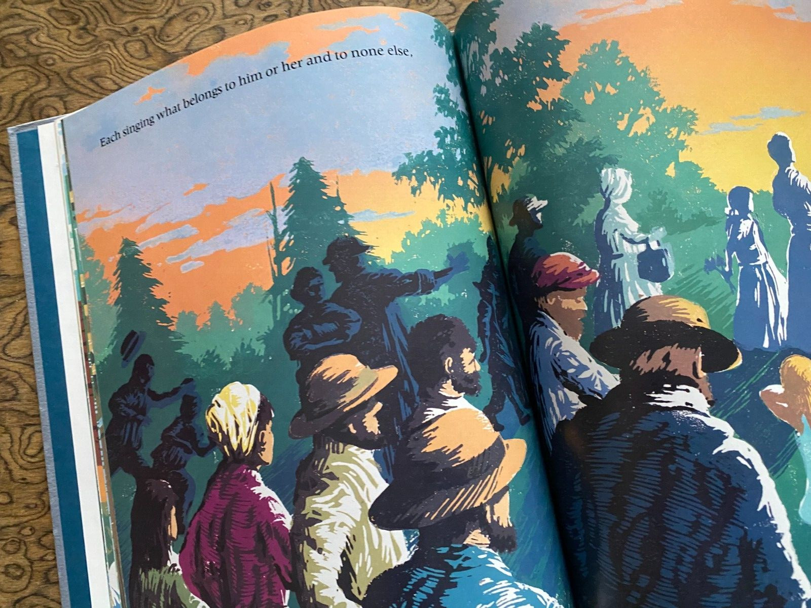 I Hear America Singing by Walt Whitman Illustrated 1991 HC