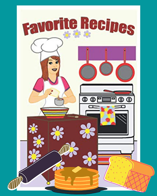 Blank Cookbook Recipe Book Variety to Choose From 9″ H x 6″ W 102 Pages