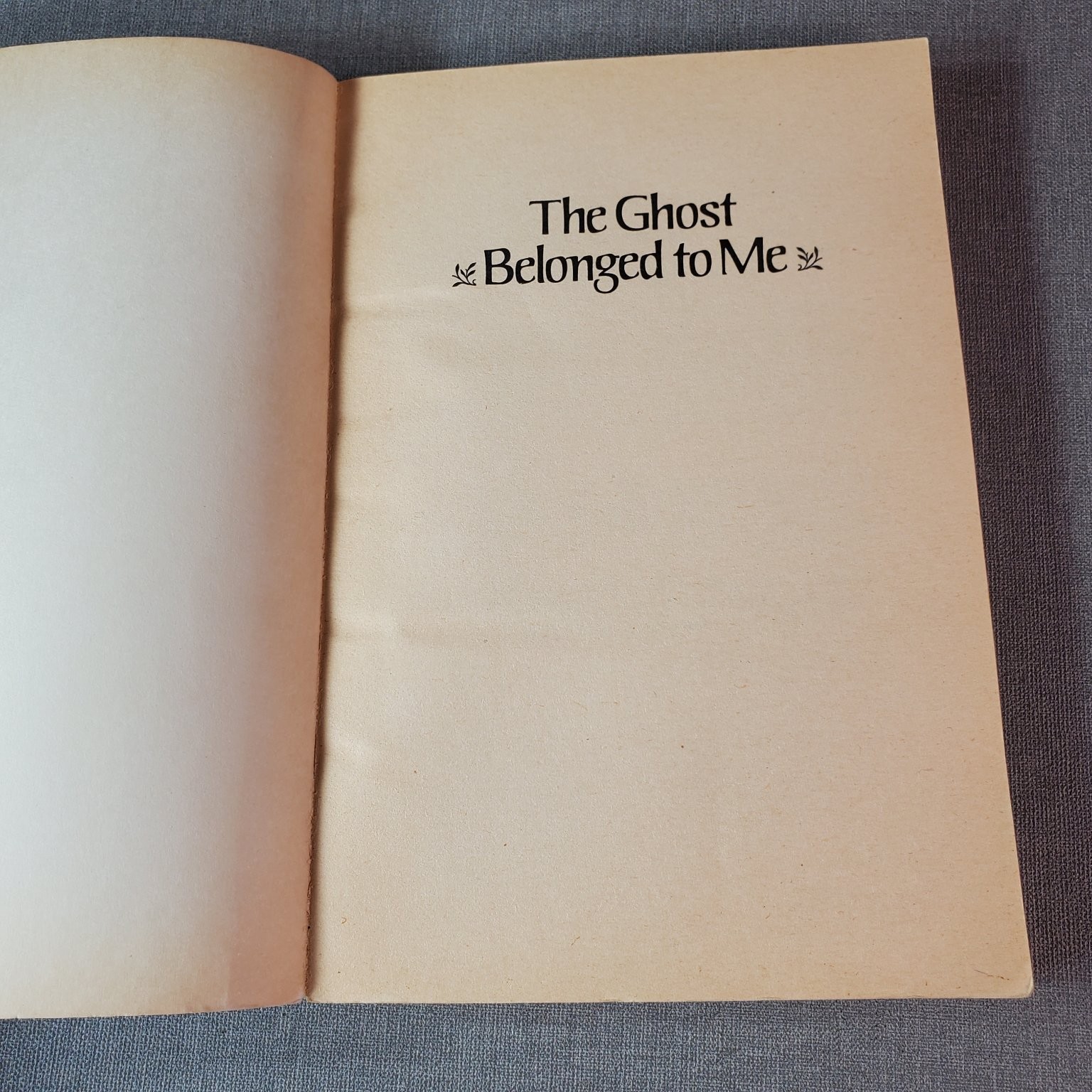 The Ghost Belonged to Me Richard Peck 1987 Reprint Dell Yearling Book