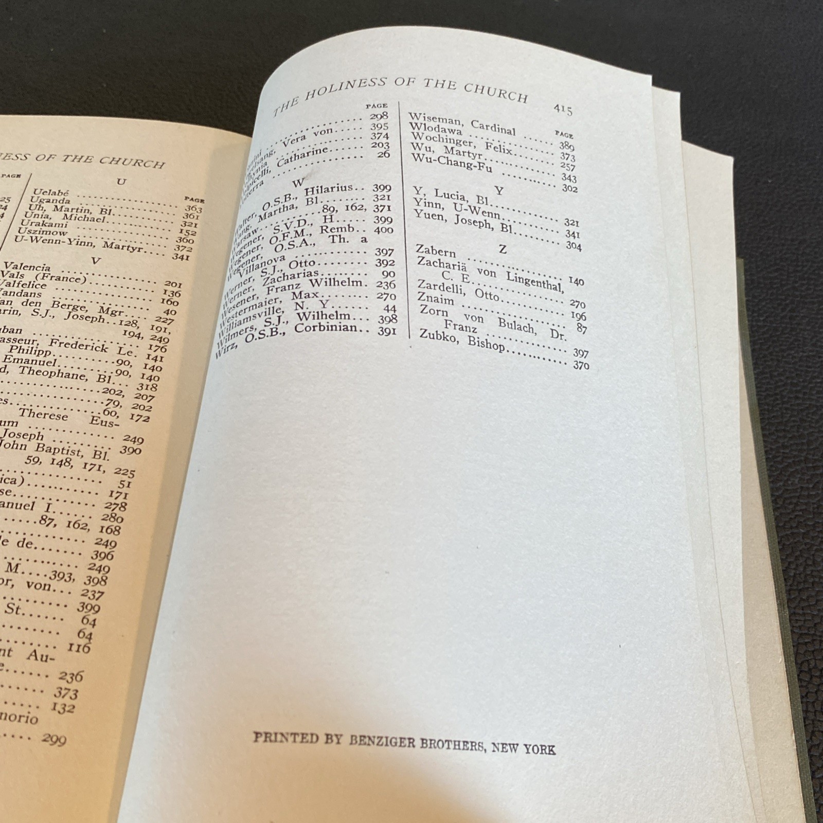 HOLINESS OF THE CHURCH IN THE 19TH CENTURY HC 1916 Saintly Men Women Of Our Time