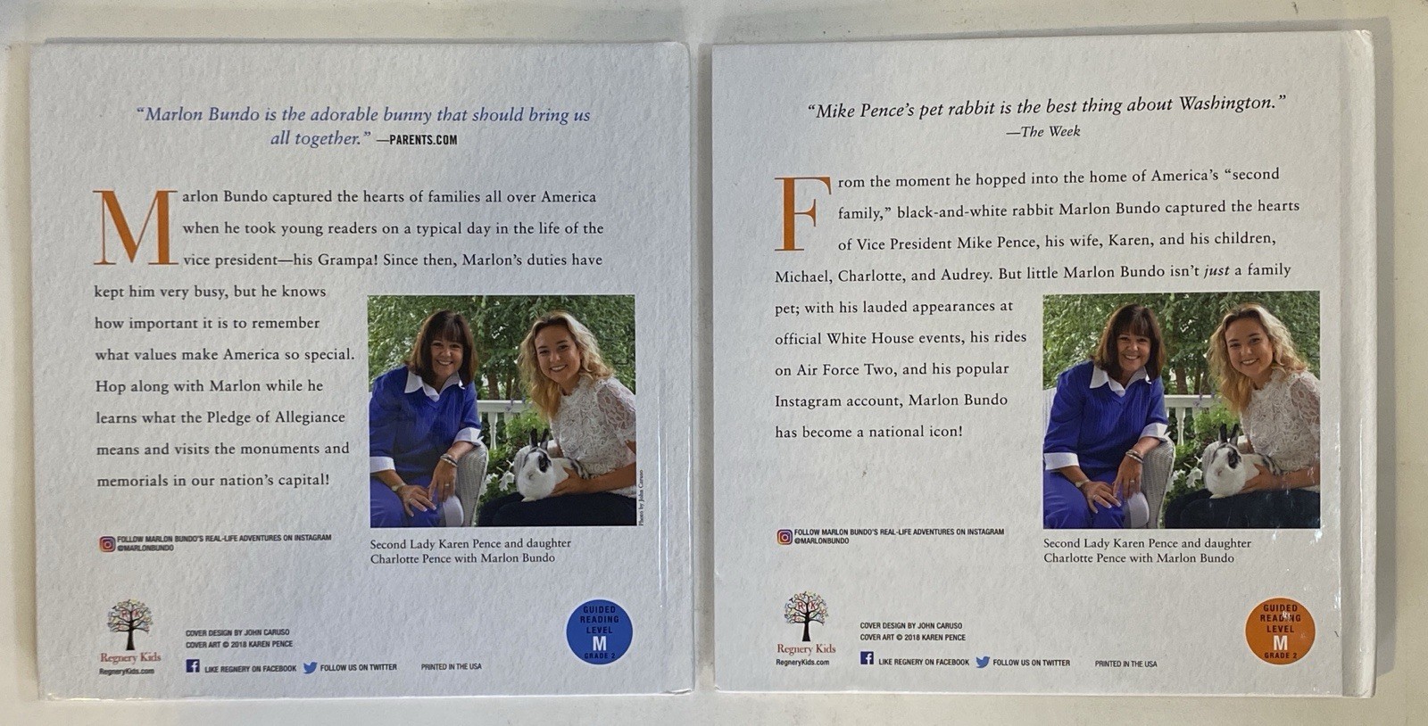 SIGNED Mike and Karen Pence books lot of 3 So Help Me God + 2x Marlon Bundo
