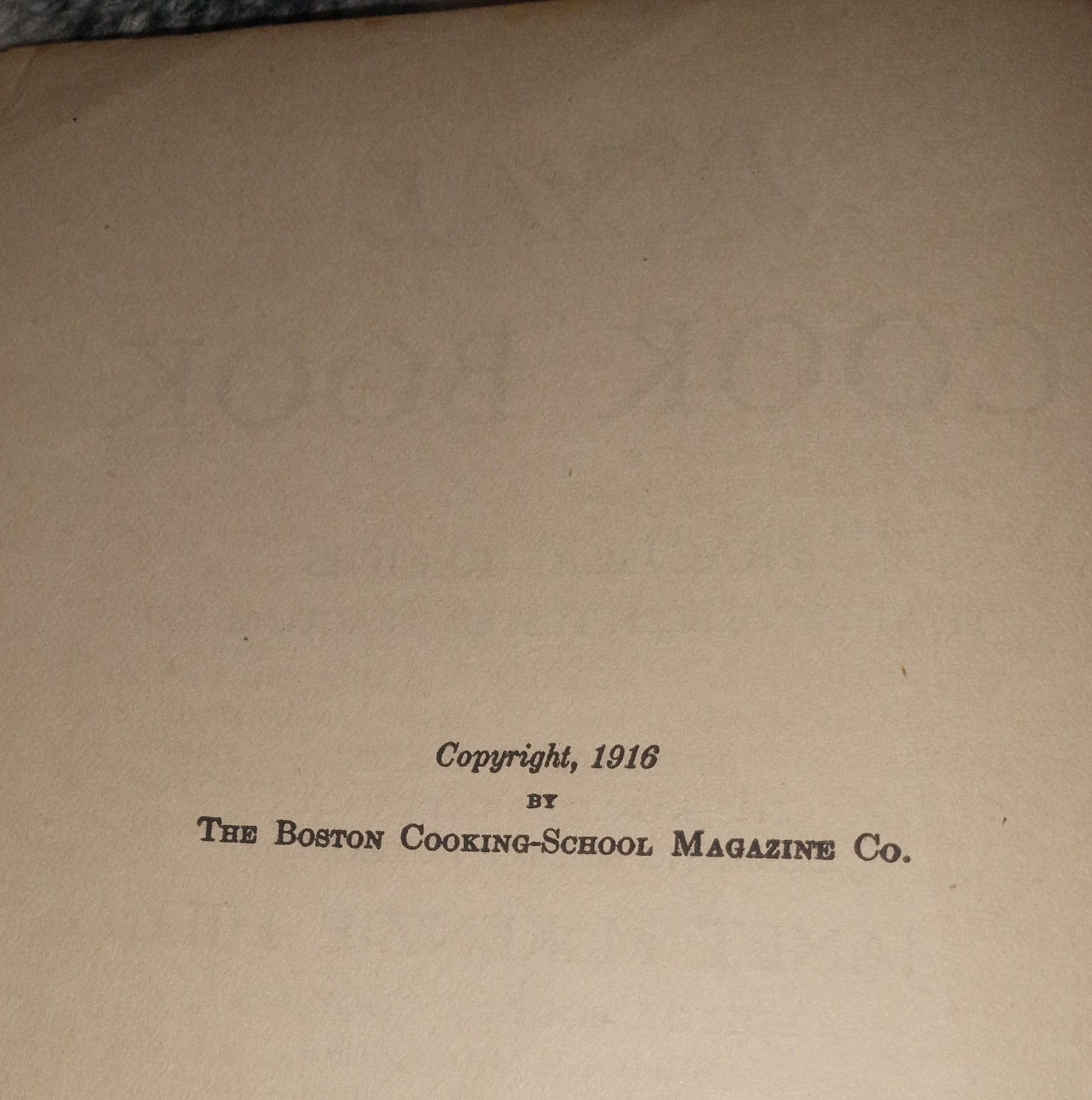 1916 Nyal Cook Book by Janet McKenzie Hill Boston Cooking School Illustrated