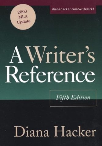 A Writer’s Reference: 2003 MLA Update – plastic_comb Hacker, Diana
