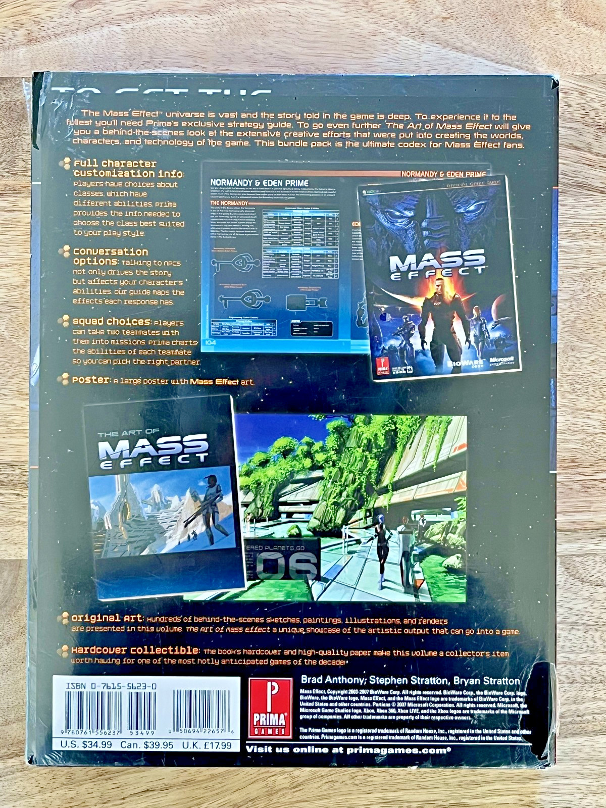 THE ART OF MASS EFFECT Limited-Edition Bundle 2-Book Set W/Prima Guide & Poster!
