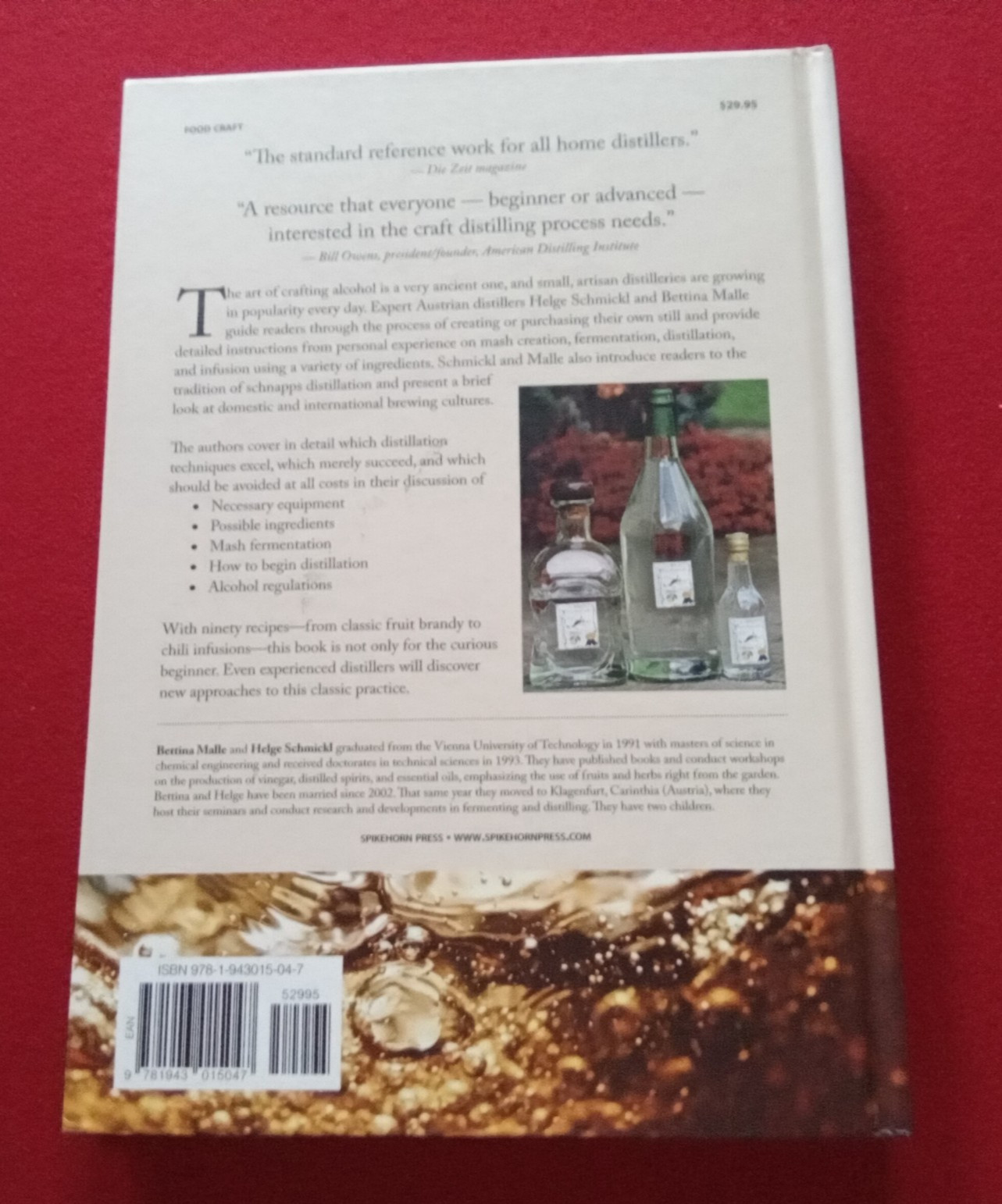 Artisan’s Guide to Crafting Distilled Spirits 2015 HC LIKE NEW Brandies Schnapps