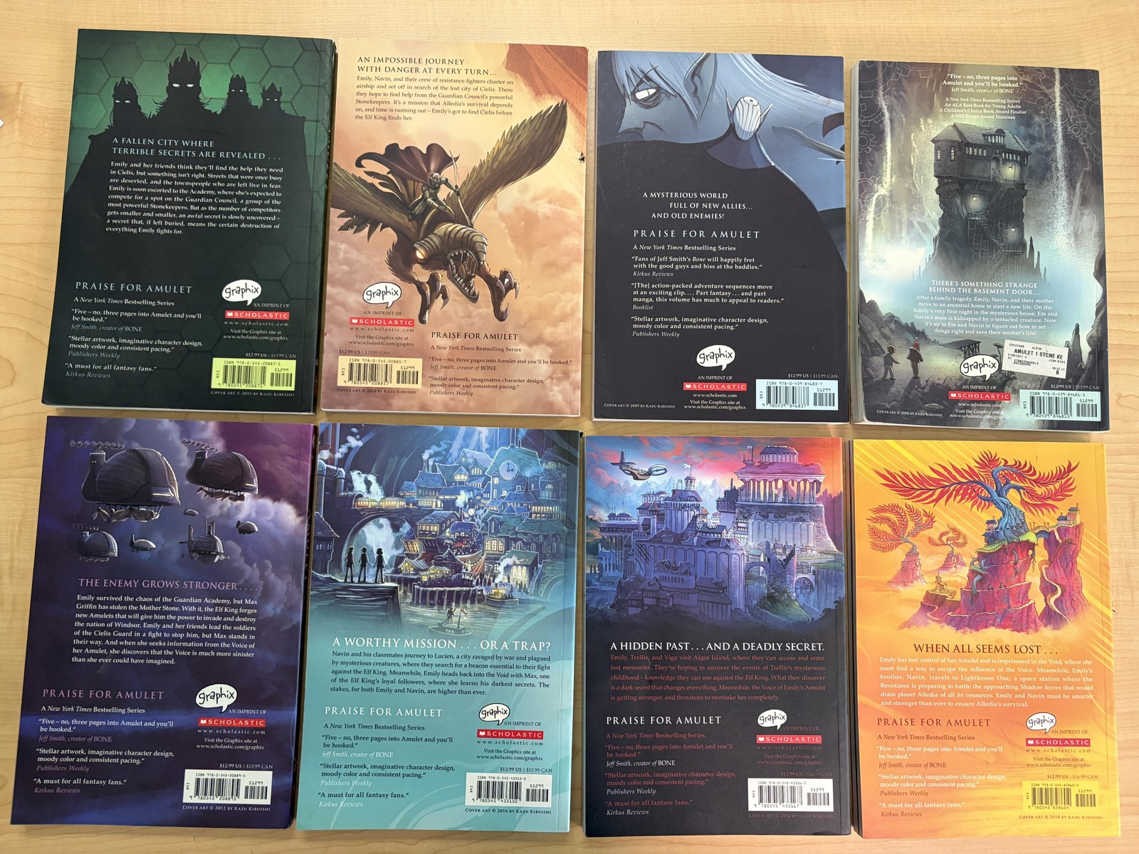 Amulet 8 Book Collection Boxed Set Kazu Kibuishi Scholastic Softcover