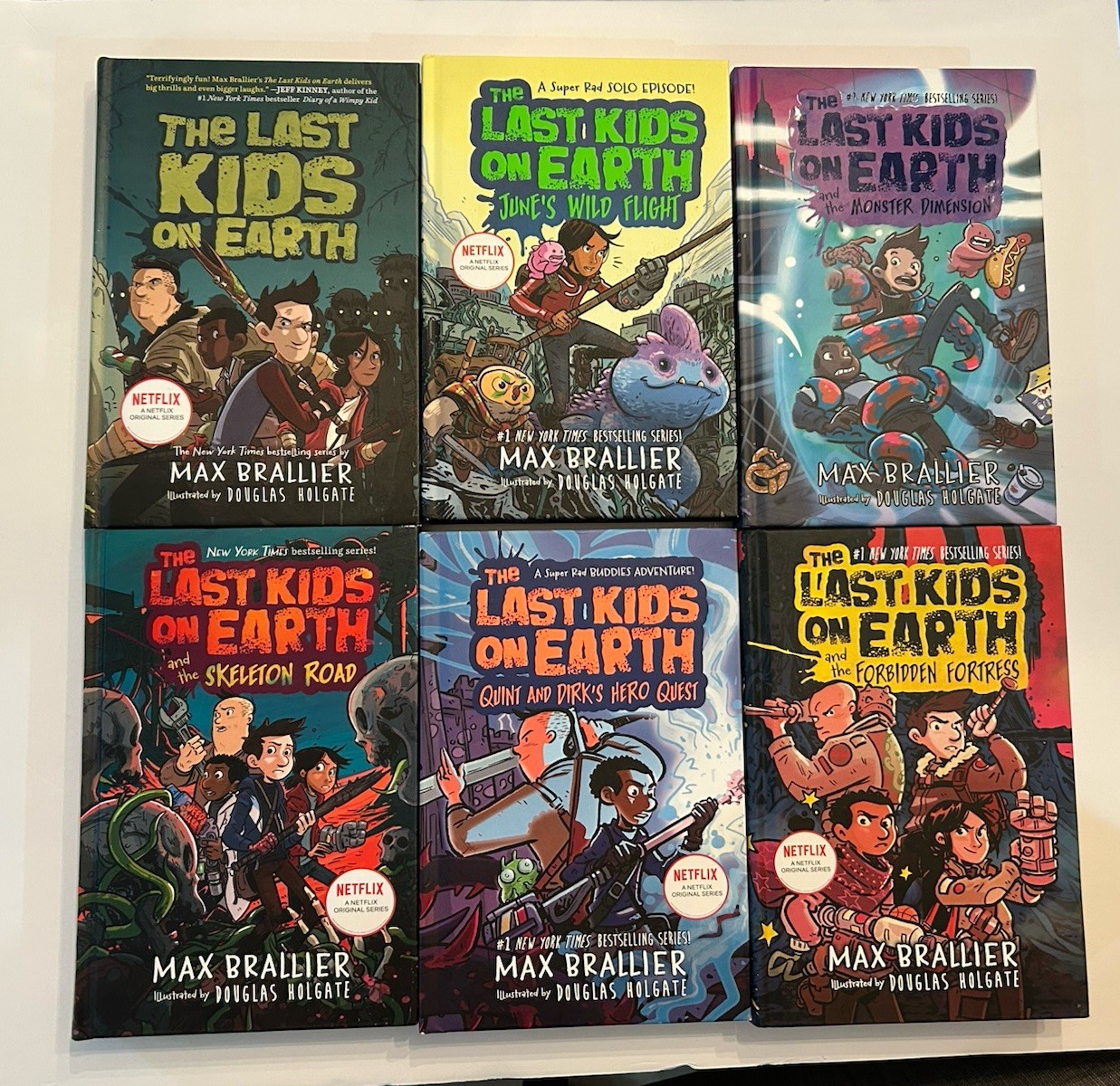 THE LAST KIDS ON EARTH Hardcover Chapter Books by Max Brallier Netflix Lot Of 6
