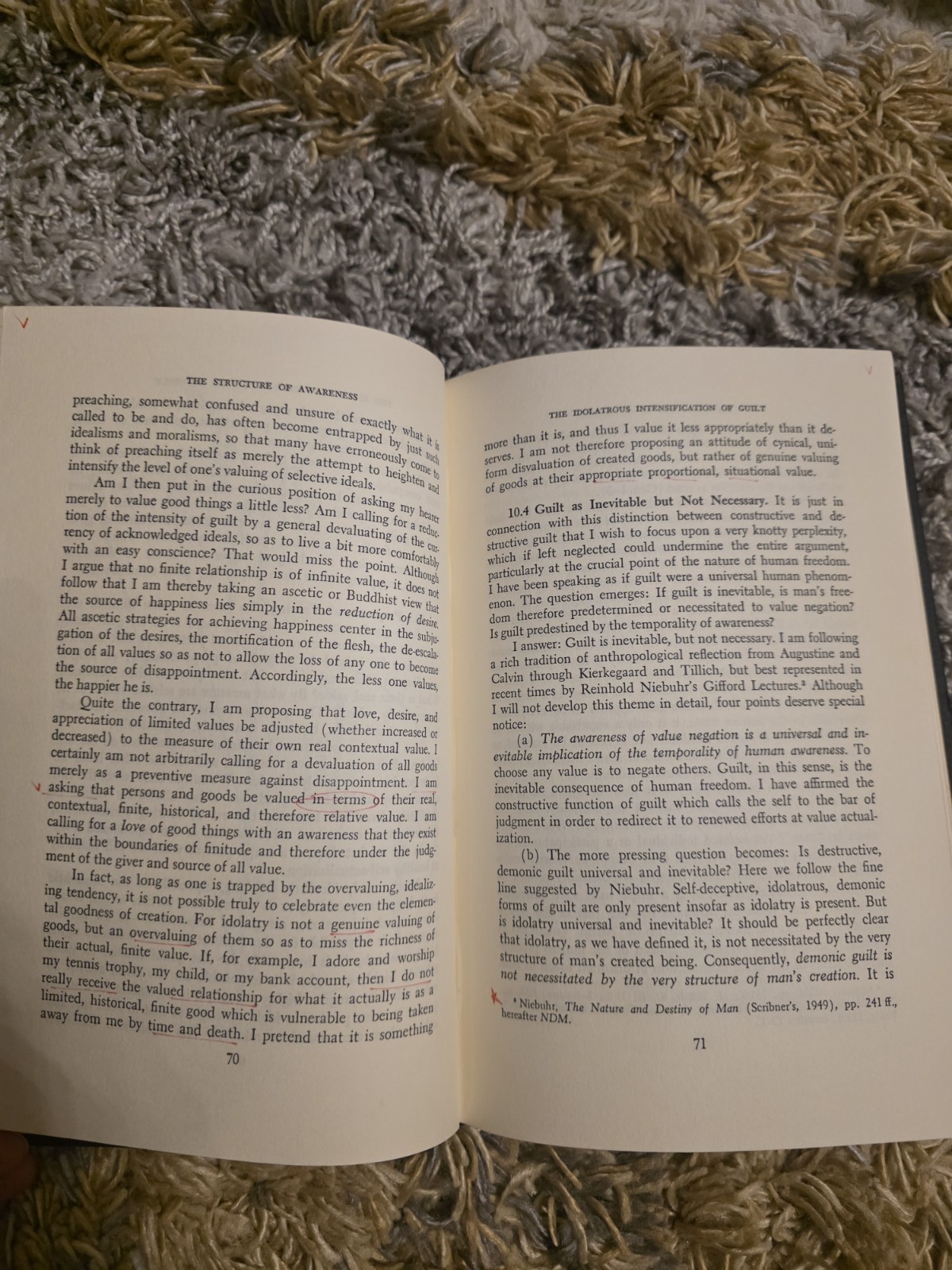 The Structure of Awareness By Thomas C. Oden 1969 Hardcover Dust Jacket