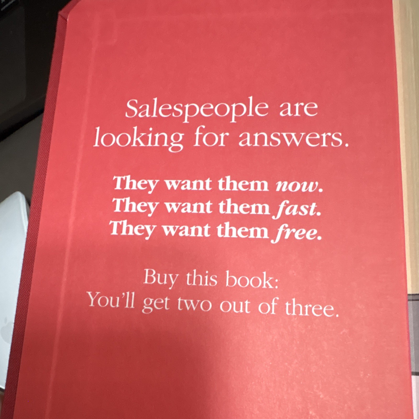 Jeffrey H. Gitomer Little Red Book of Sales Answers HC 2006 FT Press