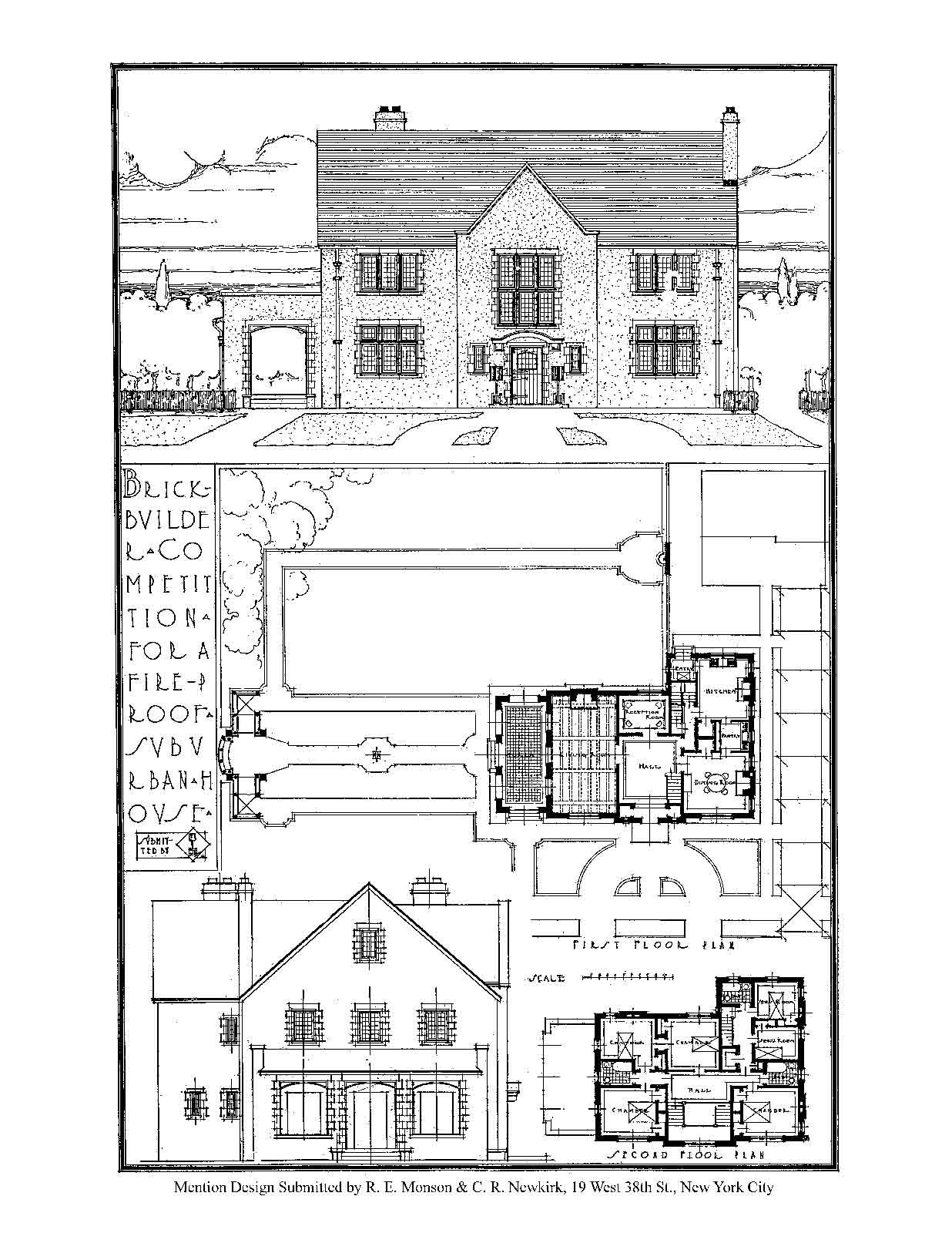 House Design Competitions, Book 2 Drawings – Natco- A Book of House Designs 1910