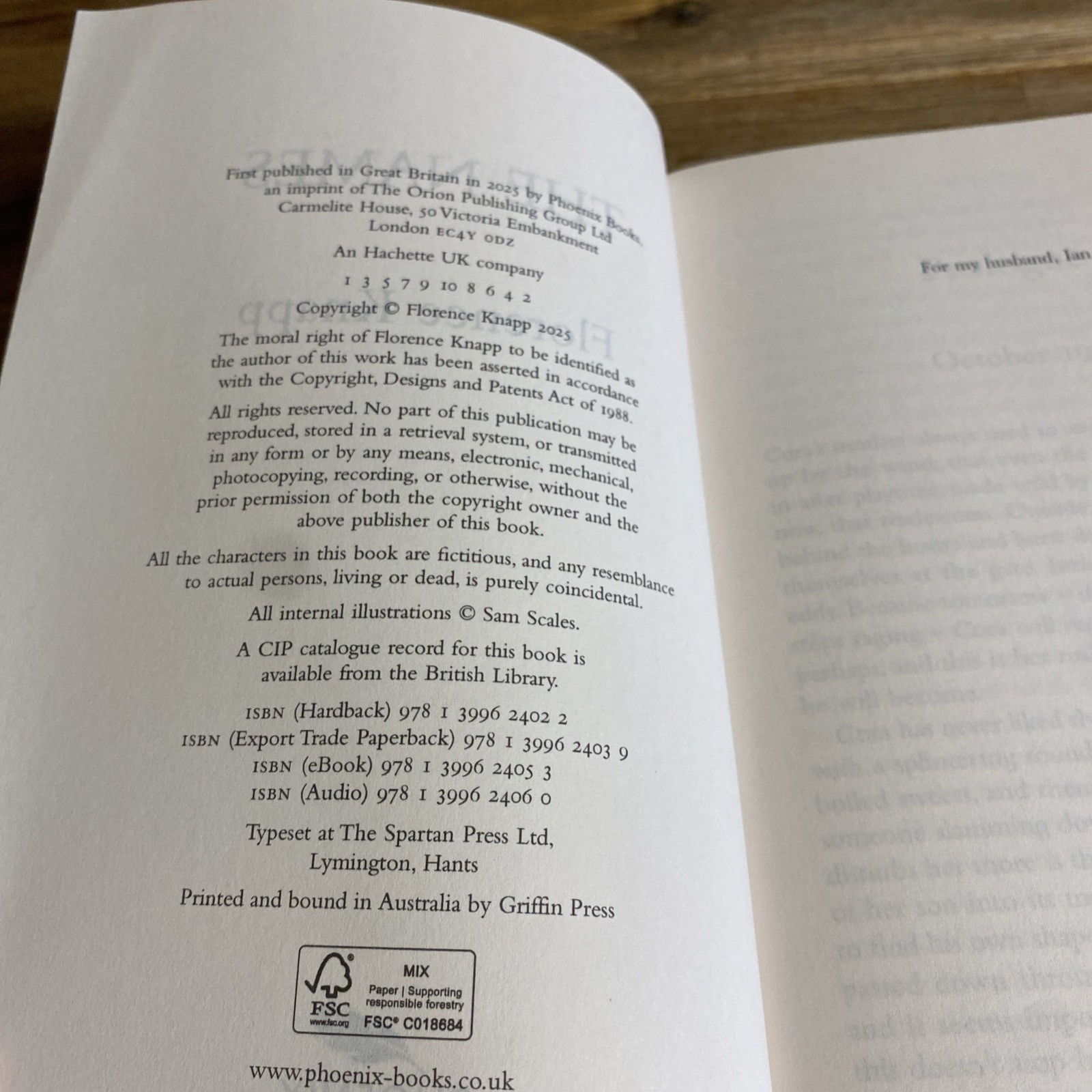 The Names by Florence Knapp 2025 UK Limited Edition Proof – Phoenix