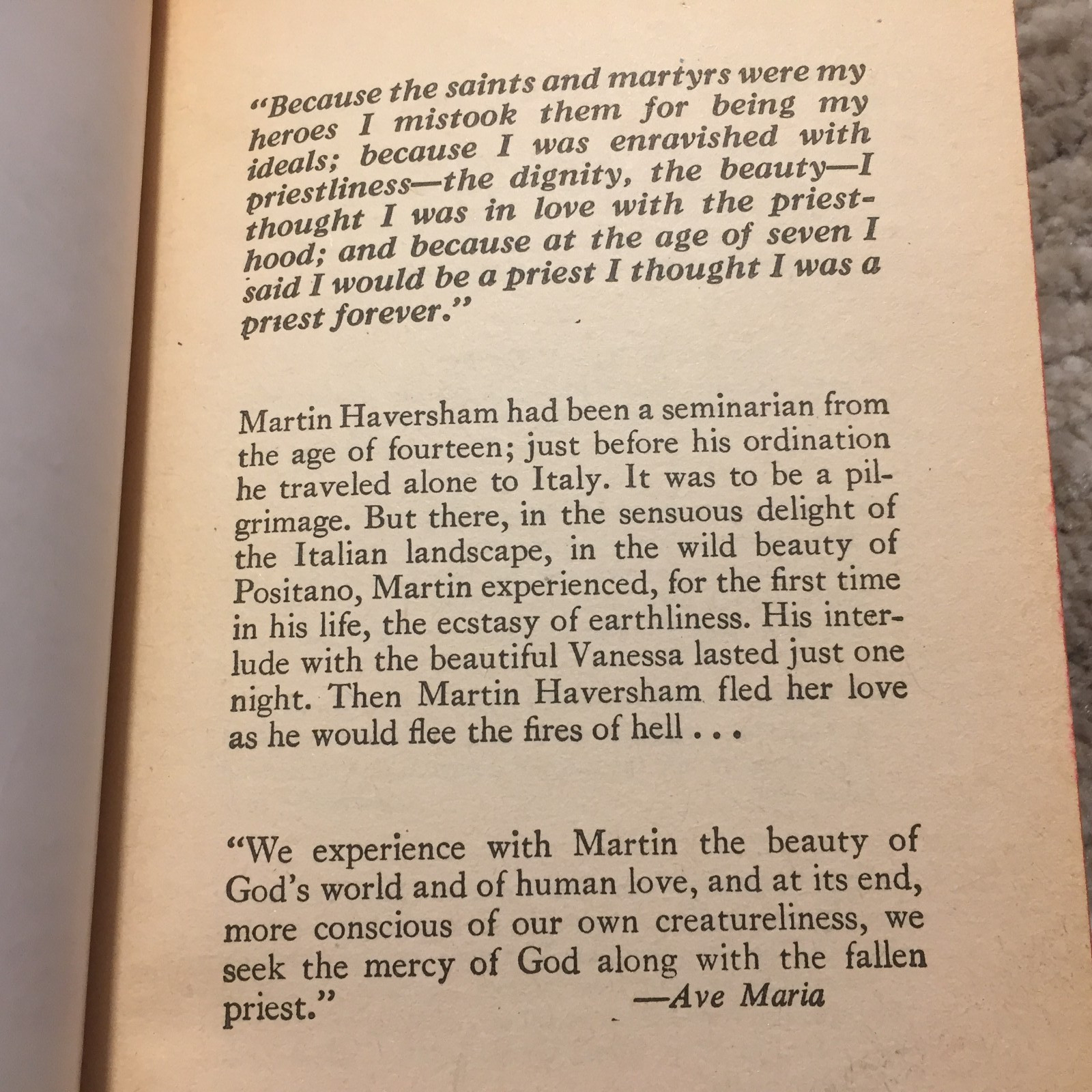 Vessel Of Dishonor Paul Roche 1963 Signet Catholic Priesthood Paperback Book