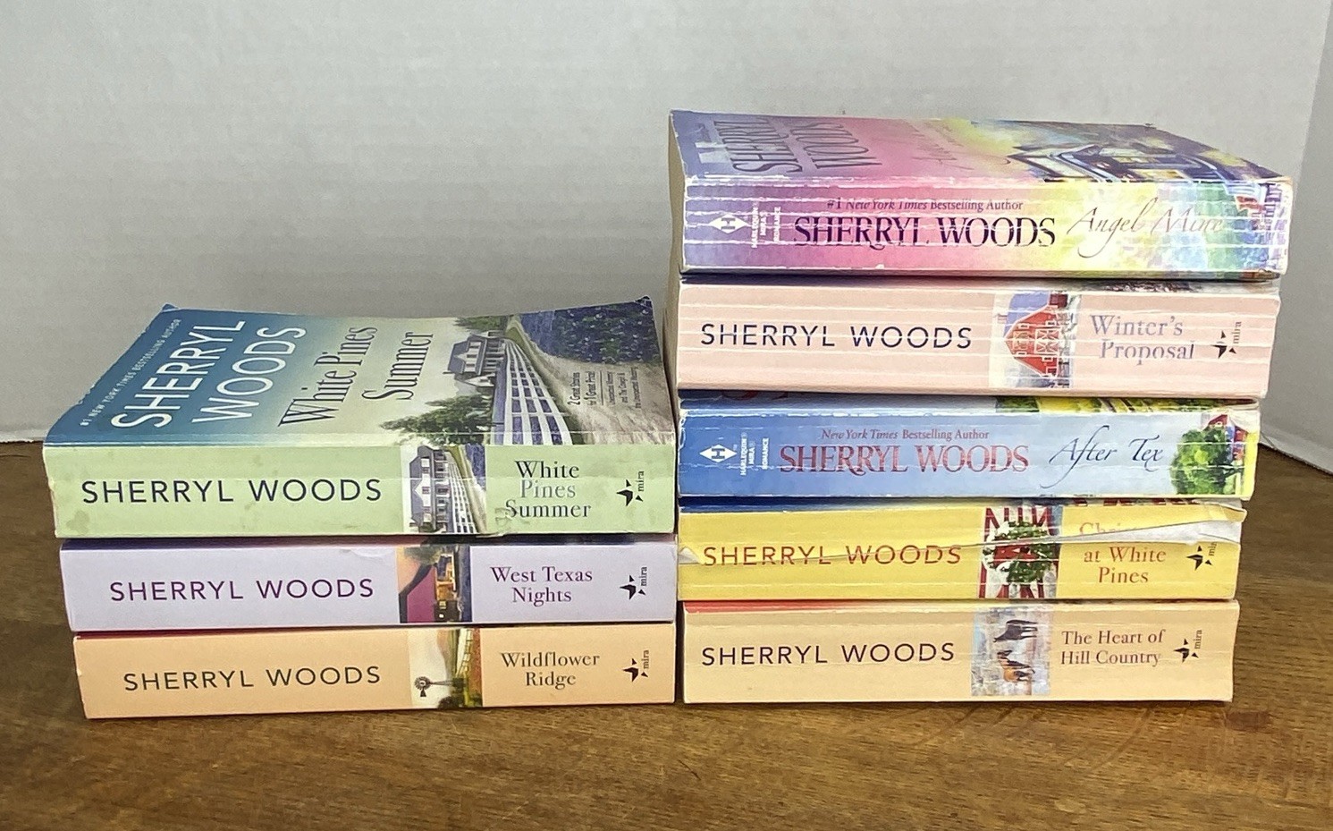 Lot Of 8 SHERRYL WOODS Books Mixed Set Romance Novels Paperback Books PRE-OWNED