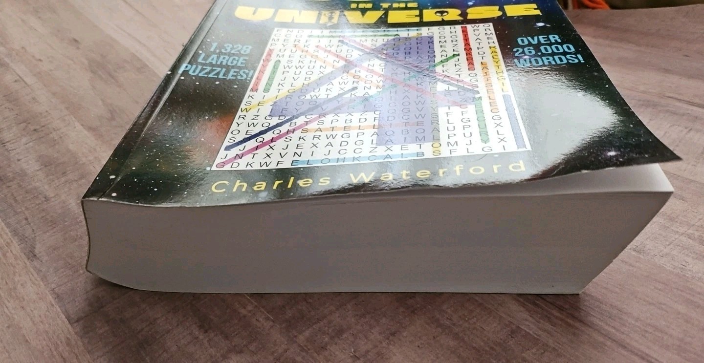 THE BIGGEST WORD SEARCH BOOK IN THE UNIVERSE #4 By Charles Waterford 1328 Puzzle