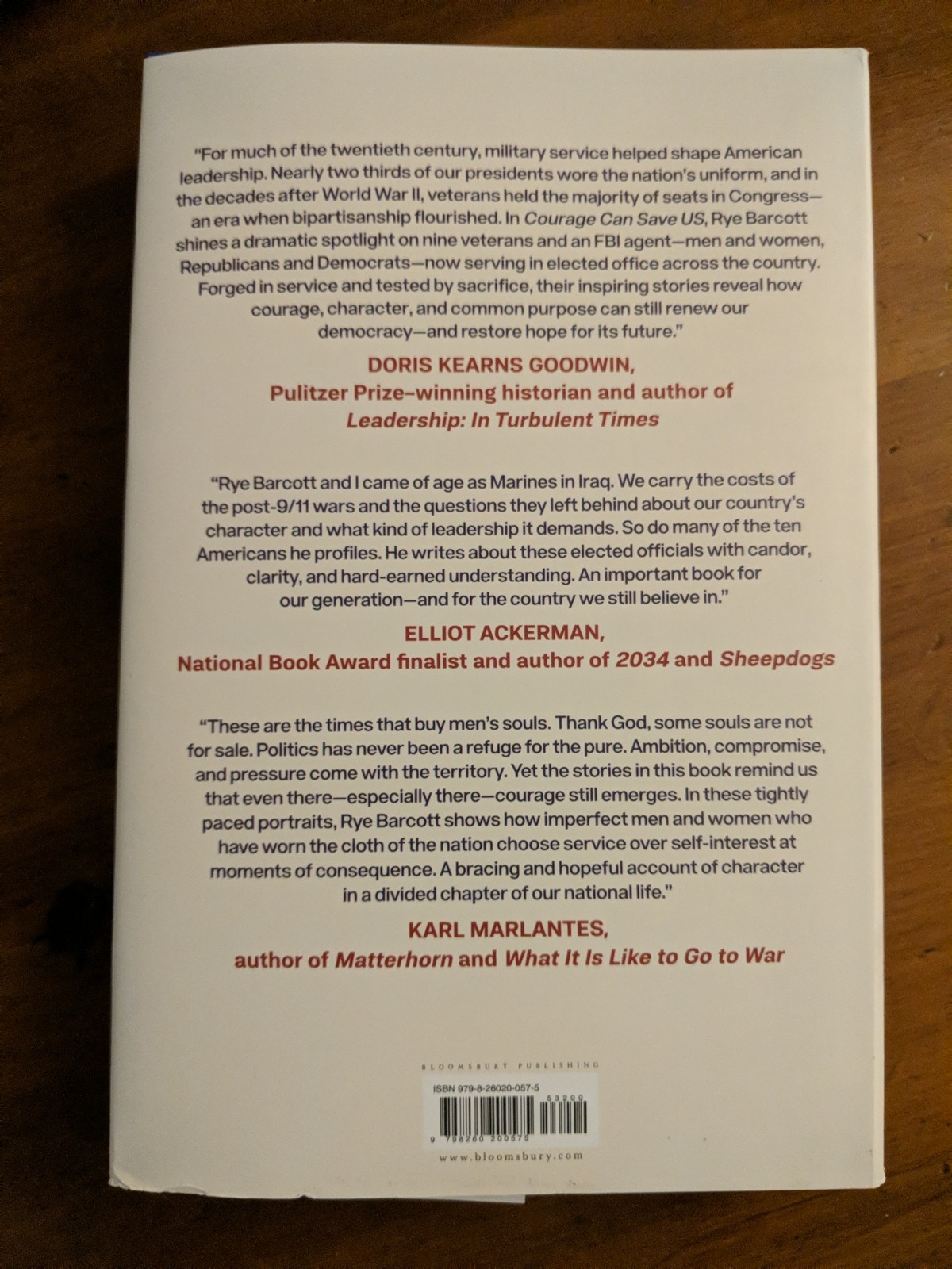 Courage Can Save Us by Rye Barcott- New Hardcover Book – 6/9/26