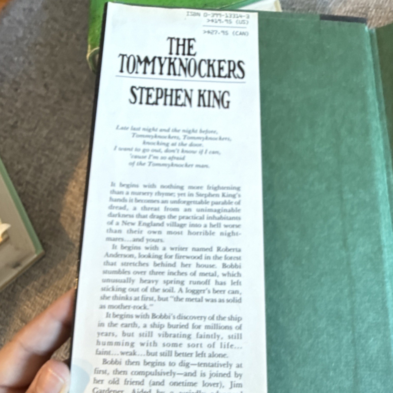 Stephen King The Tommyknockers Hardcover First Ed 1987 G.P. Putnam w/Dust Jacket
