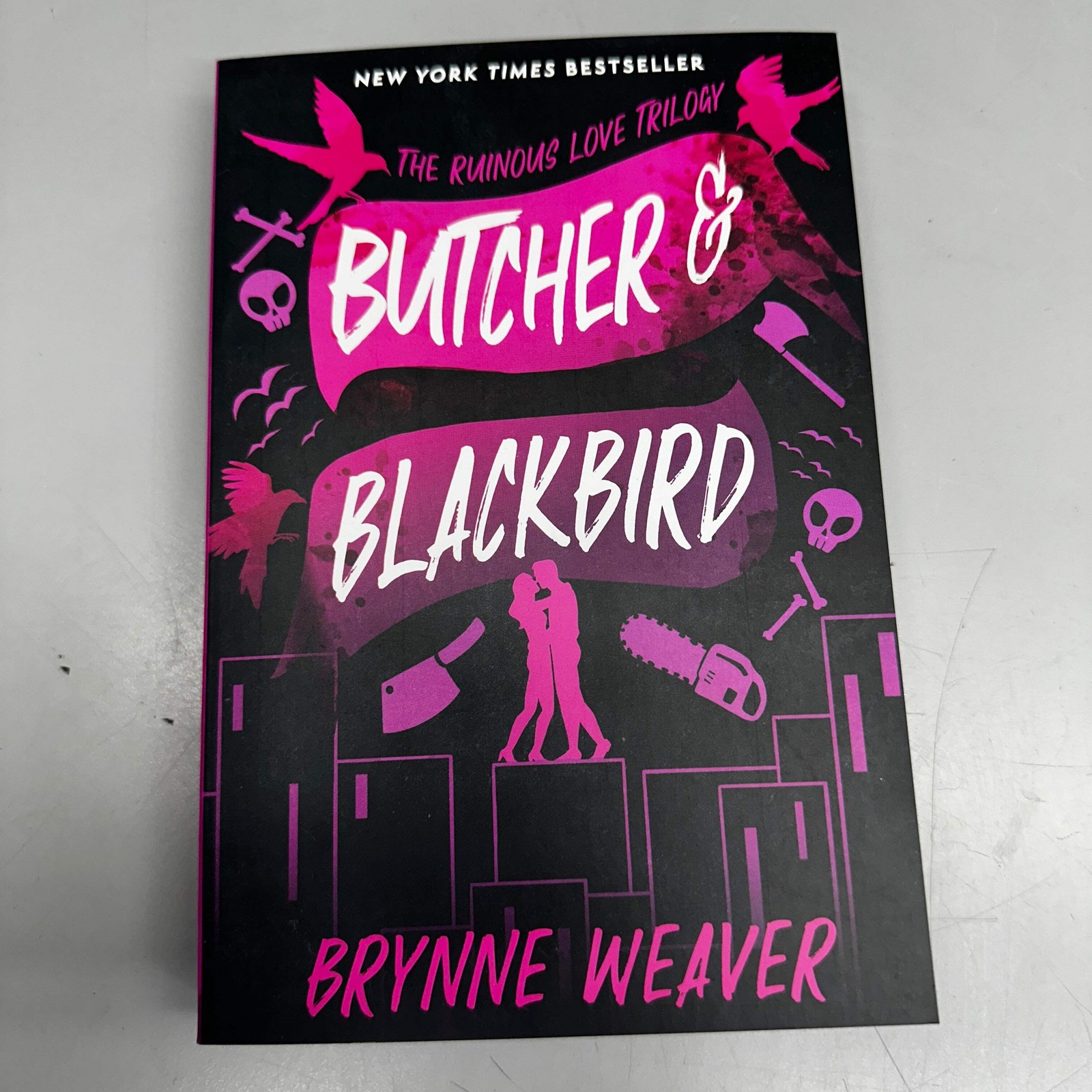 BRYNNE WEAVER Butcher & Blackbird: The Ruinous Love Trilogy 5.5″x8″ Black & Purp