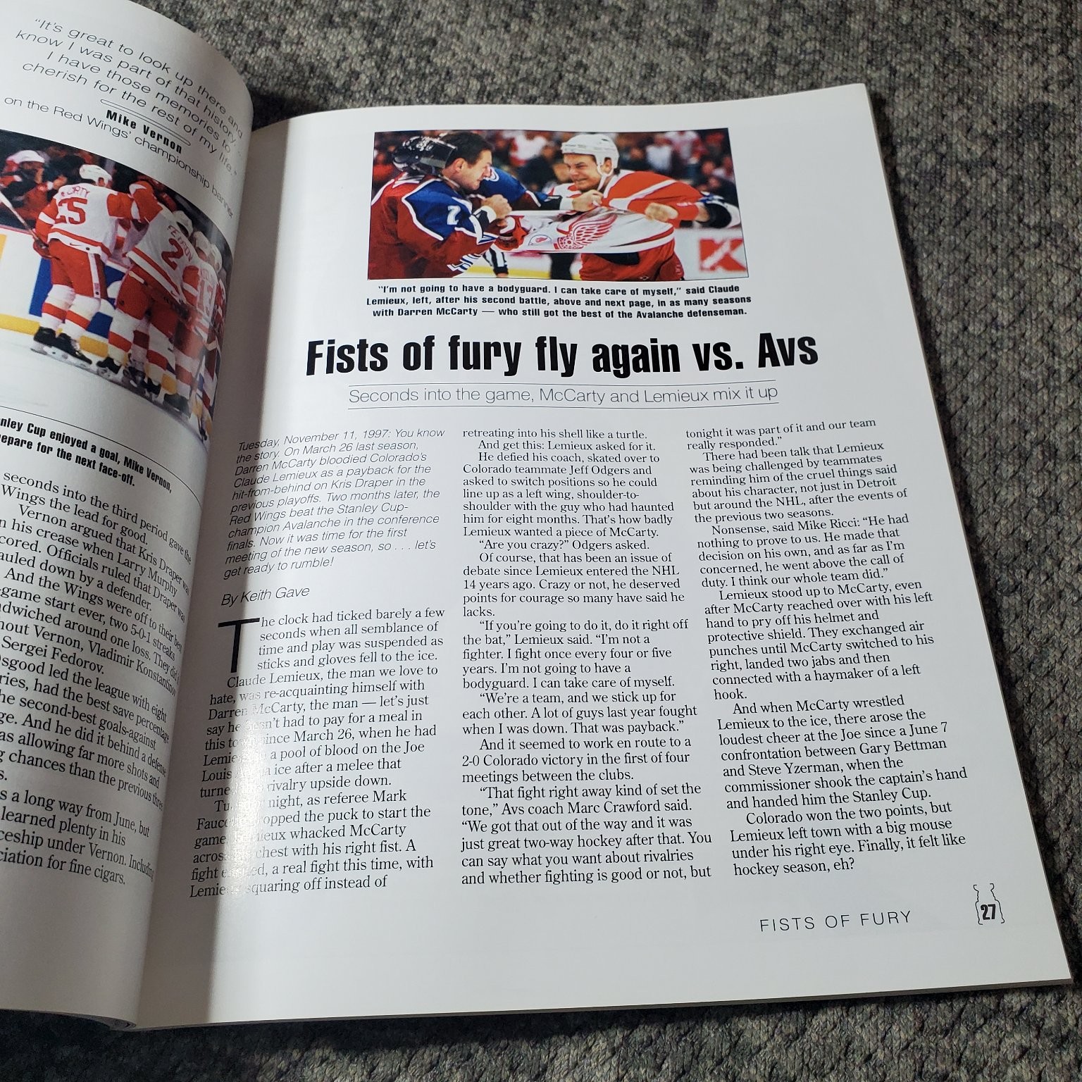 Believe! Mitch Albom 1998 Detroit Red Wings Stanley Cup Book Detroit Free Press