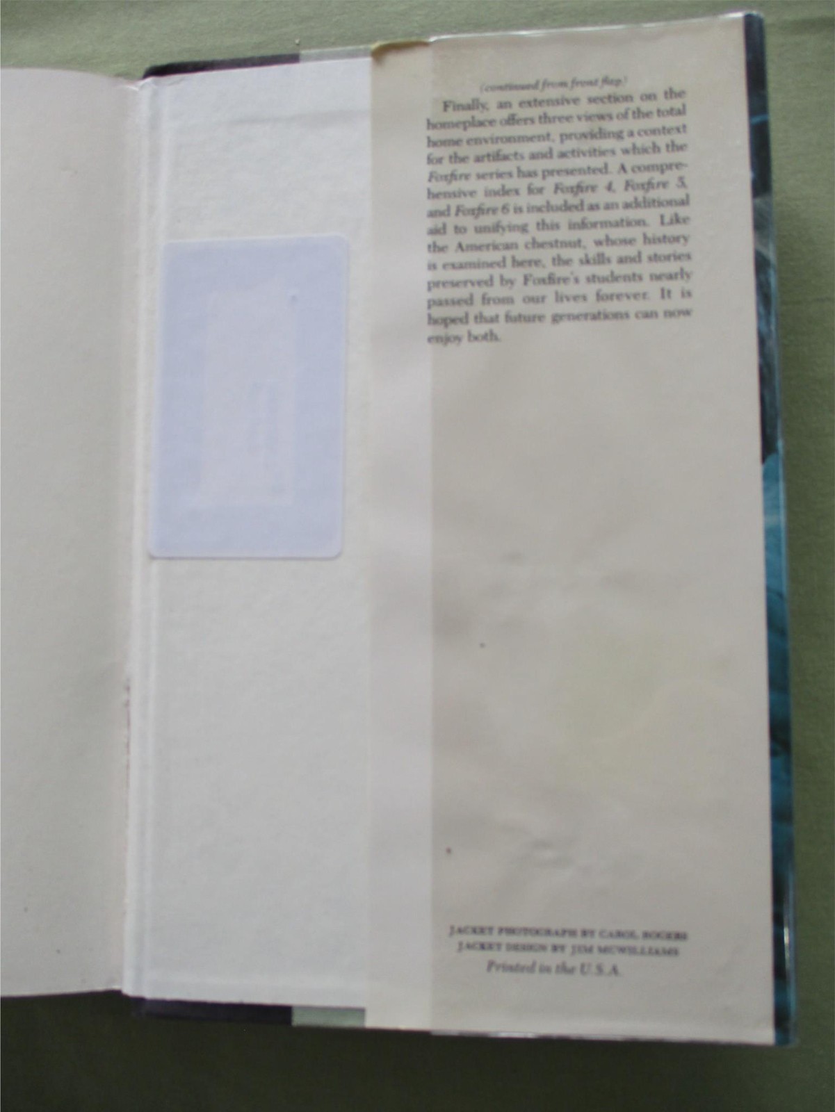 FOXFIRE 6 Hardcover Dust jacket 1980 ELIOT WIGGINTON First Edition Plain Living
