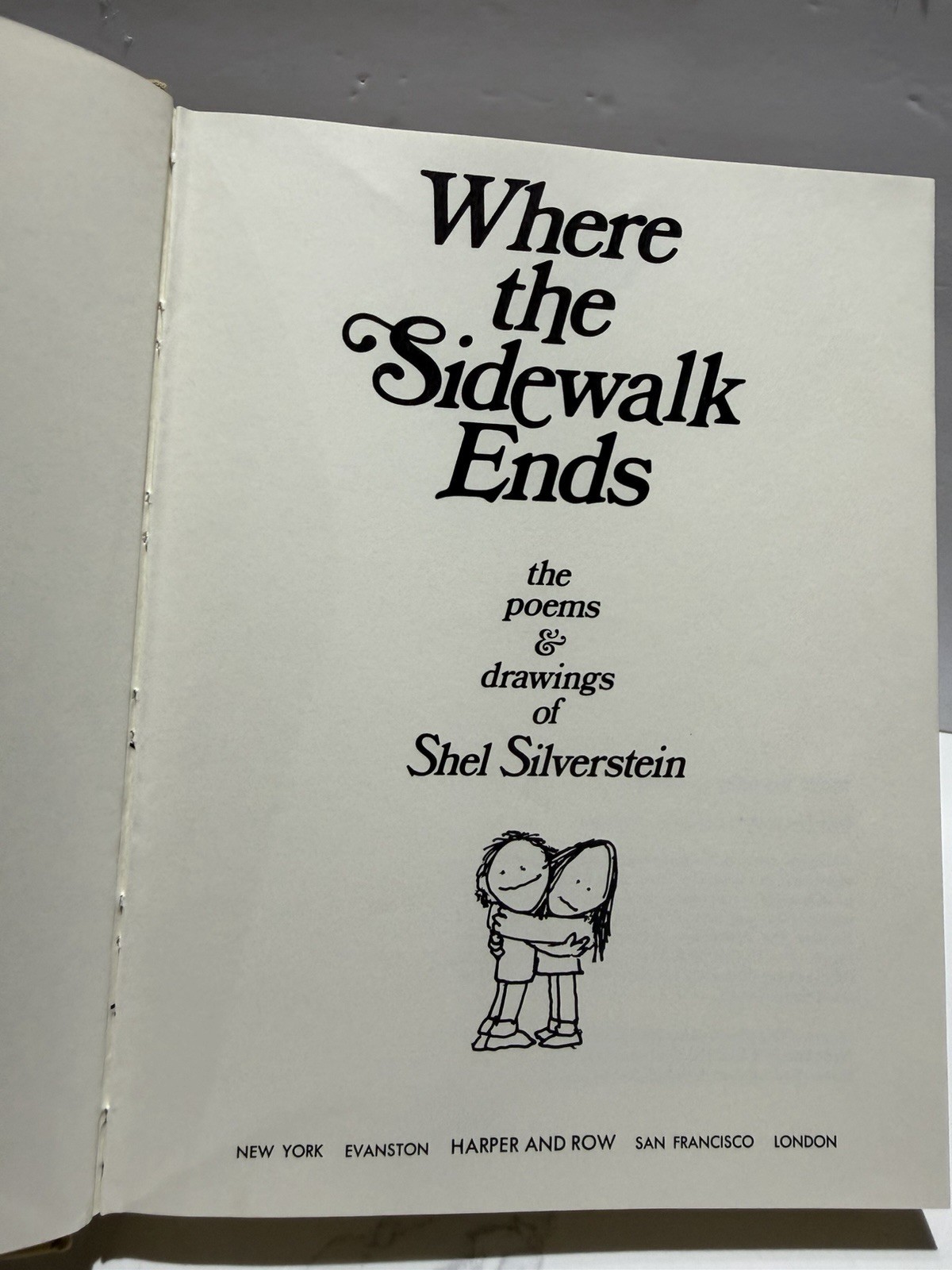 Where The Sidewalk Ends: The Poems and Drawings of, Shel Silverstein (1974, HC)