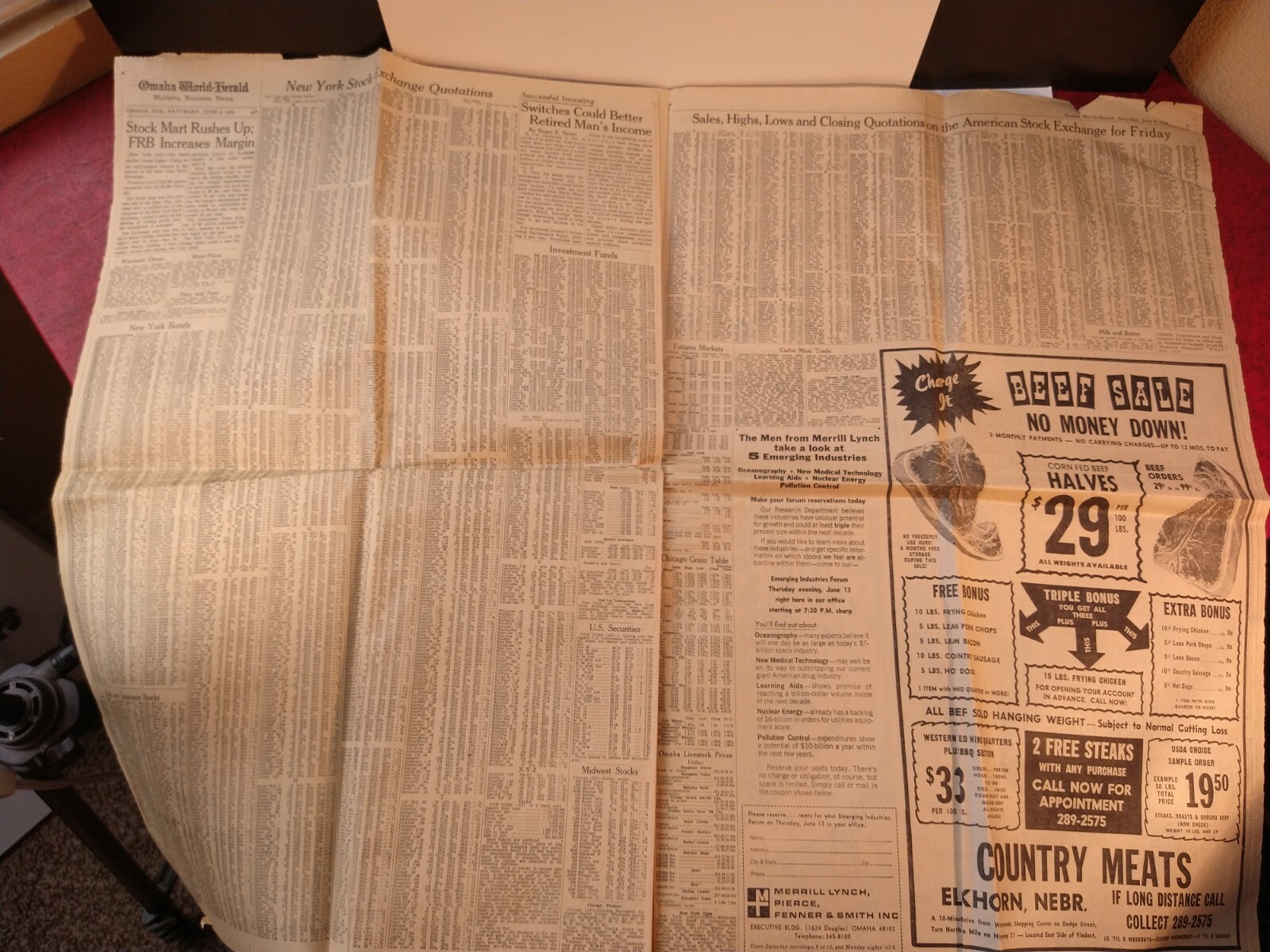 OMAHA WORLD HERALD NEWS PAPER JUNE 8, 1968 