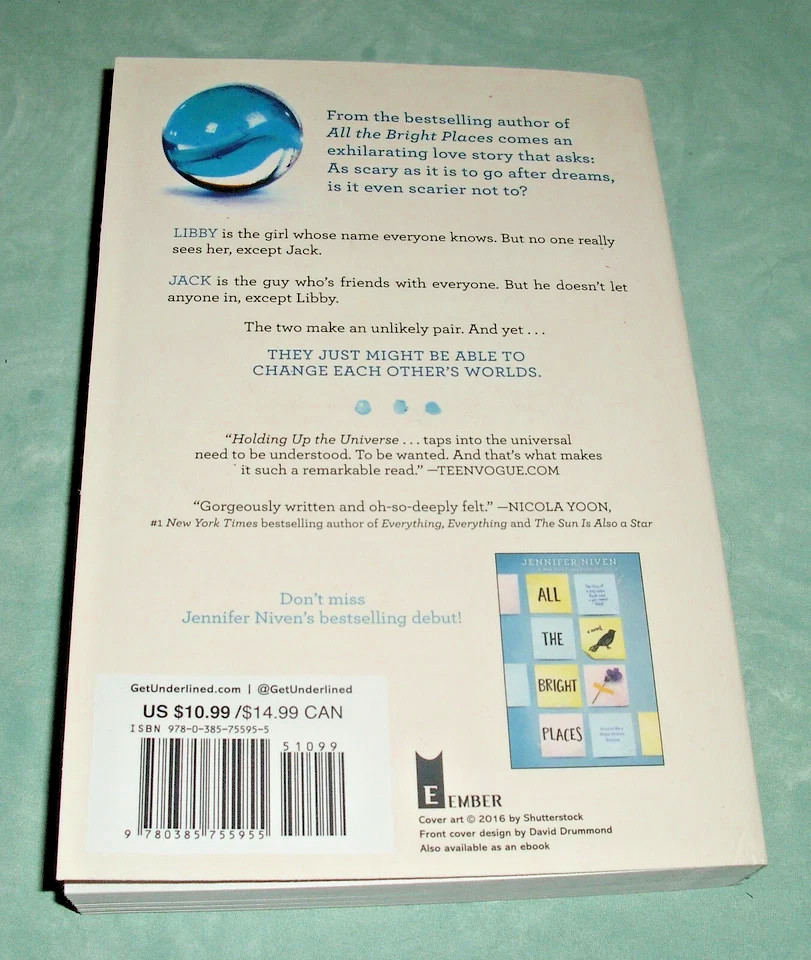 Holding Up The Universe ~ Jennifer Niven PB Brand New