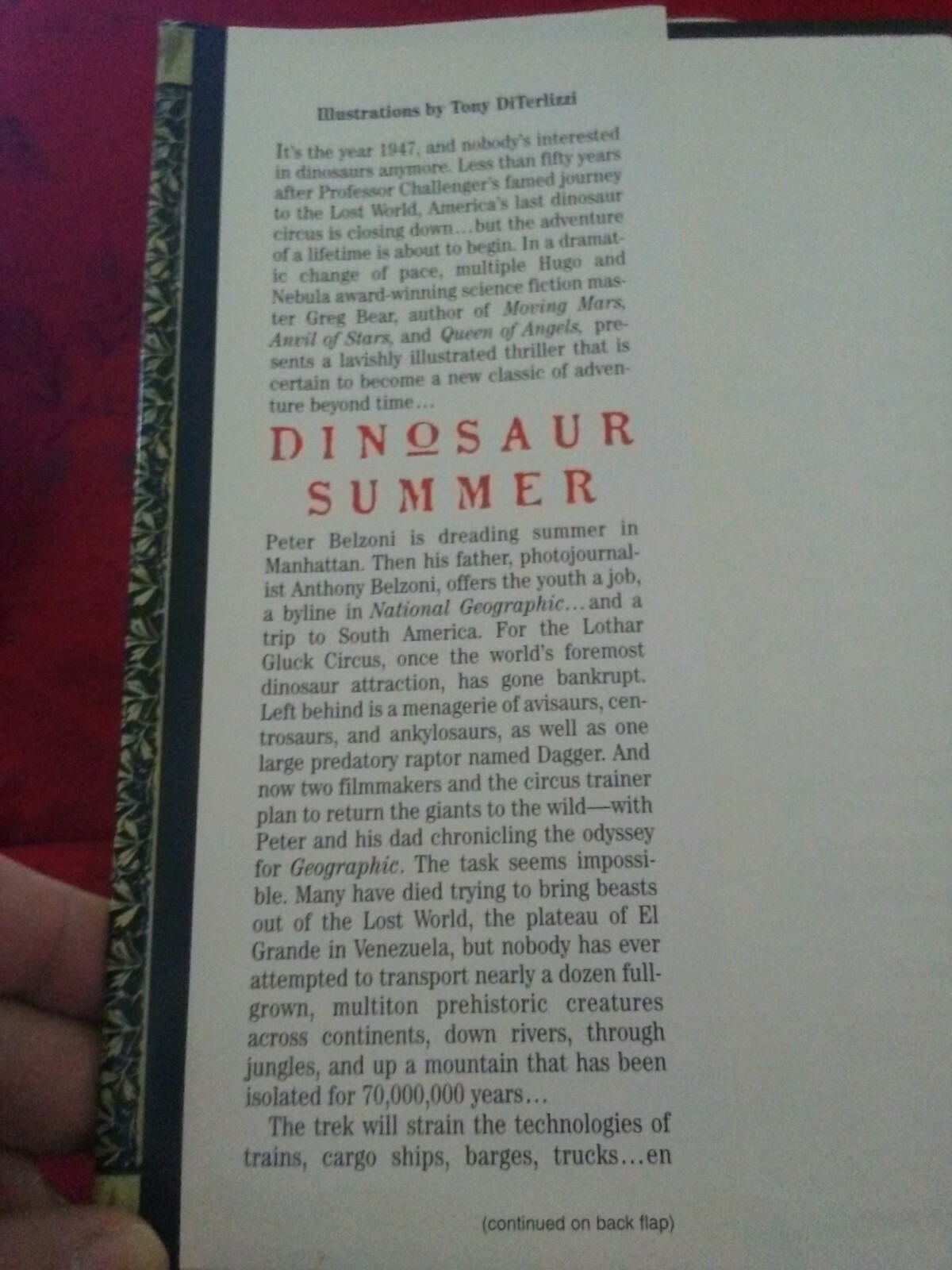 Dinosaur Summer – A Novel: Greg Bear-1998 SF/Fantasy Novel BCE HCDJ
