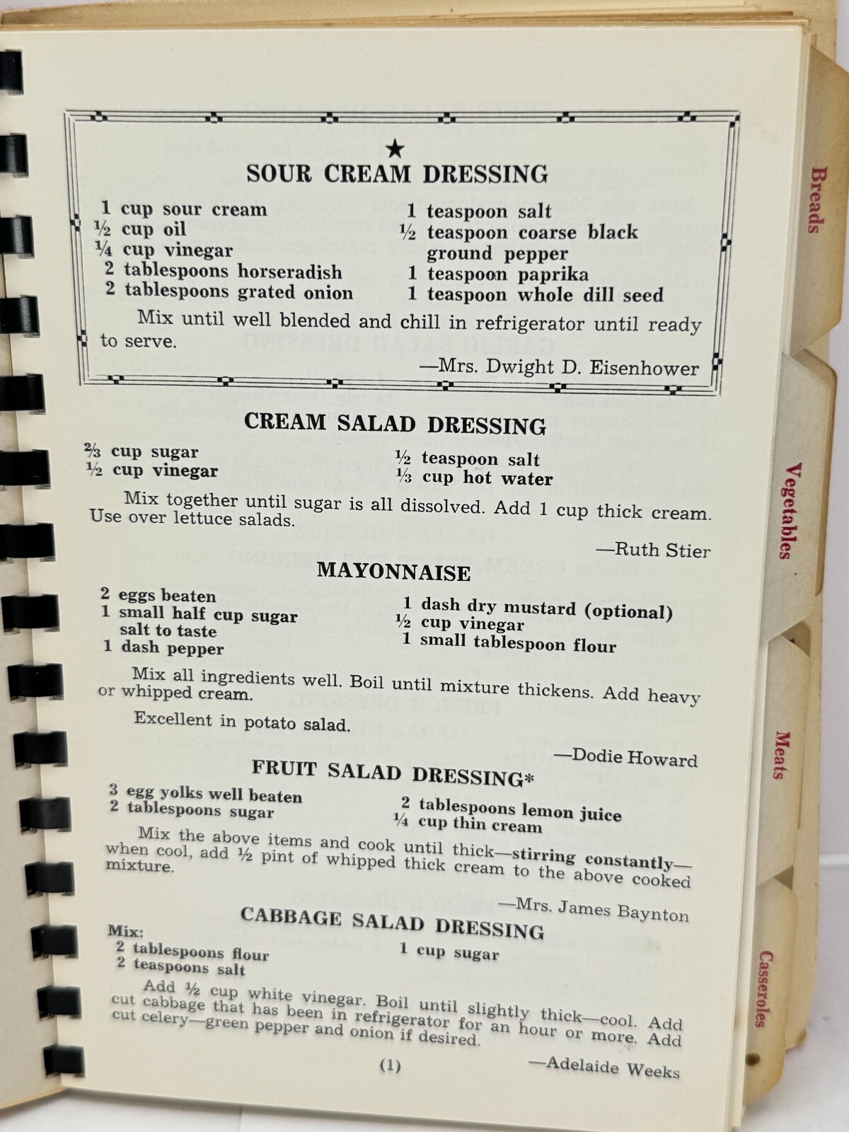 Pantry Treasures recipes Cookbook Spiral tab bound 125 Pages St. Albans Sussex