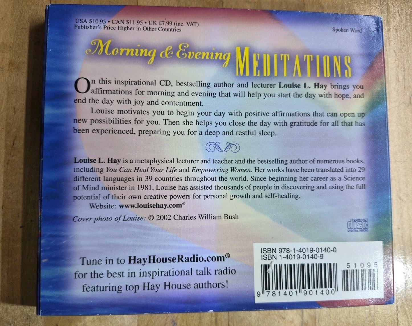 Louise Hay Morning & Evening Meditations Audio CD Pre-Owned Guided Meditation
