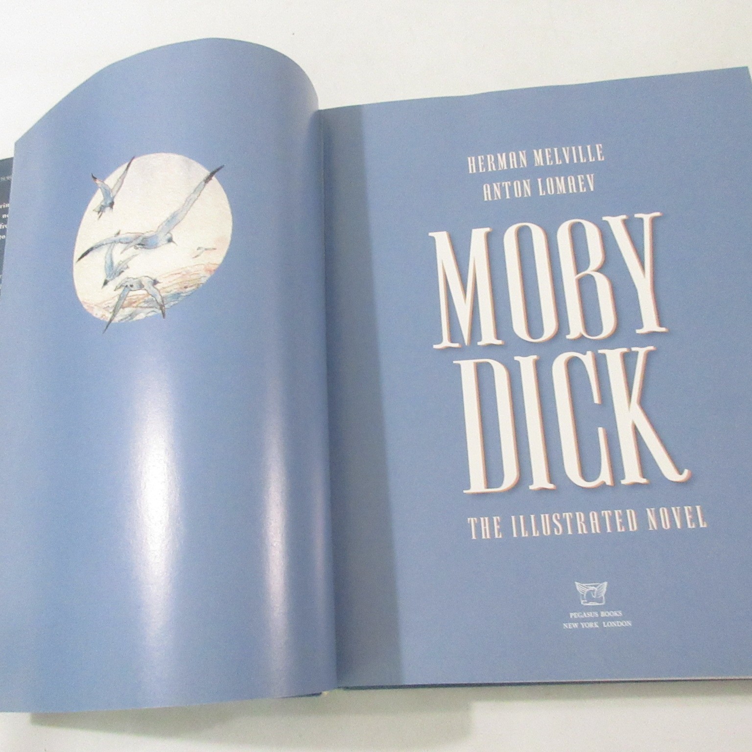 Moby Dick The Illustrated Novel Herman Melville Anton Lomaev Hardcover 2018