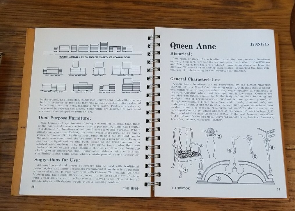 1949 SENG 158 pages of Furniture Facts Handbook