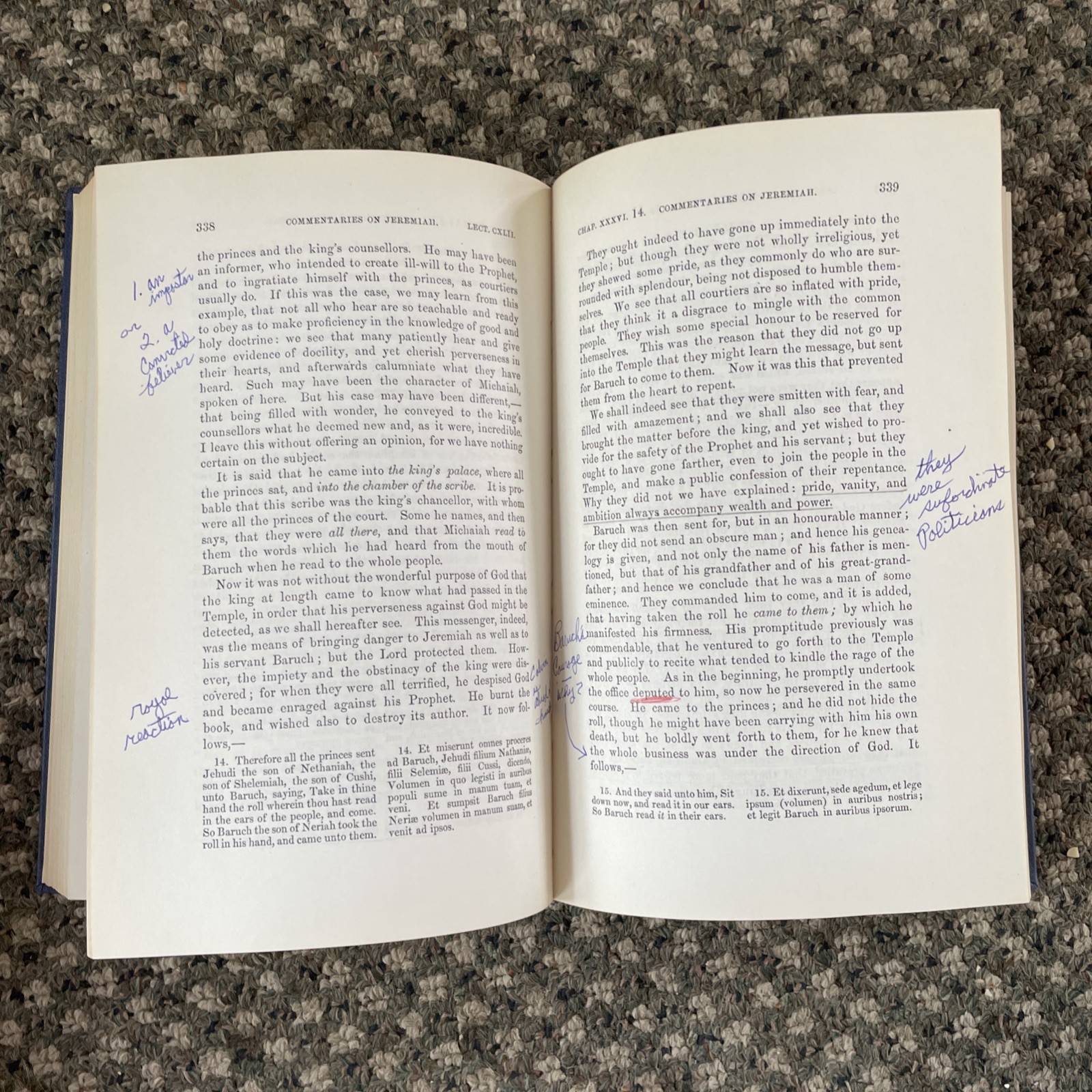 Calvin’s Commentary on Jeremiah 5 Volume Set Eerdmans 1950 Hardback