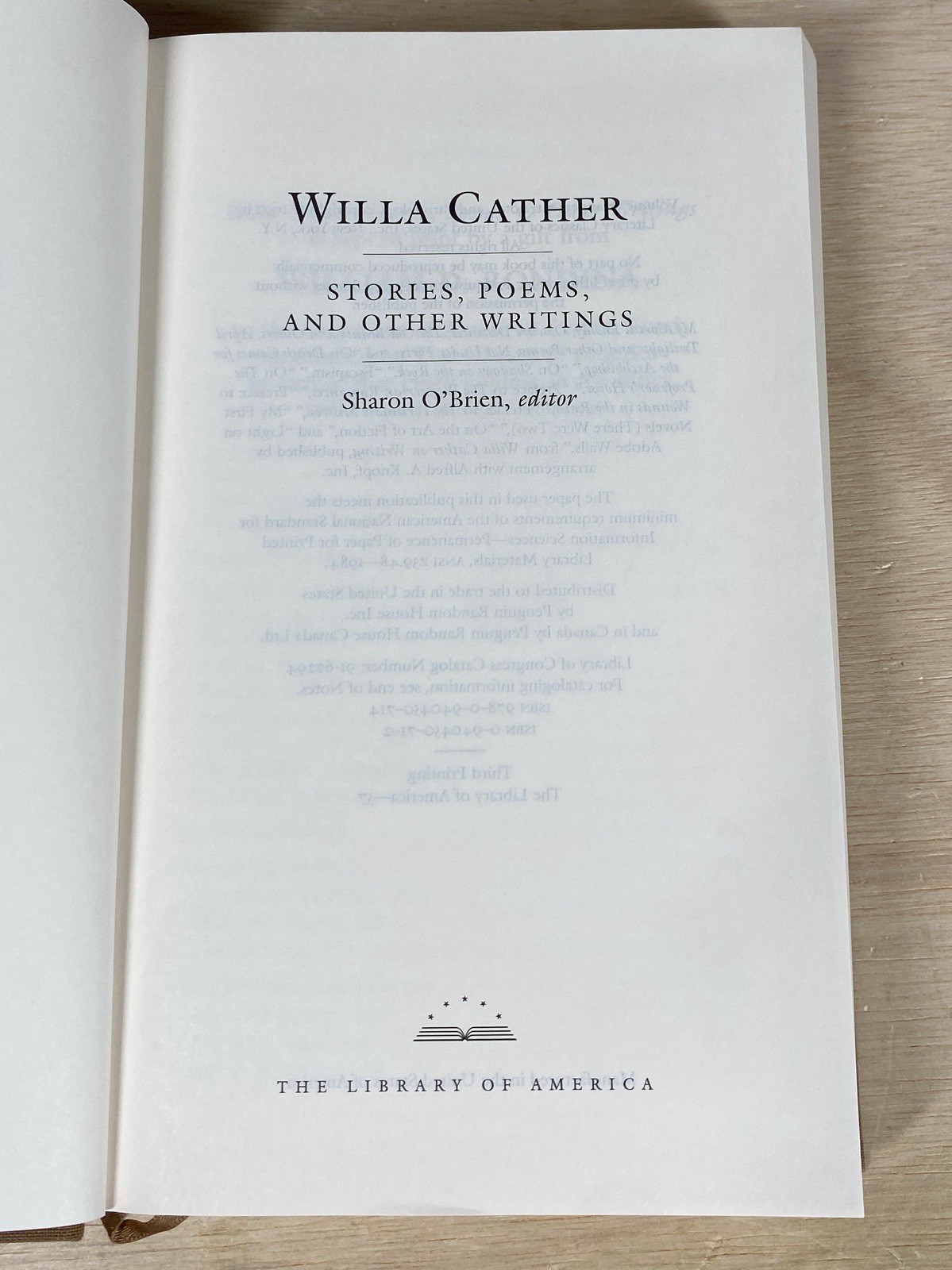 Lot of 4 Library of America Series HC Books – Dreiser Hawthorne Cooper Cather
