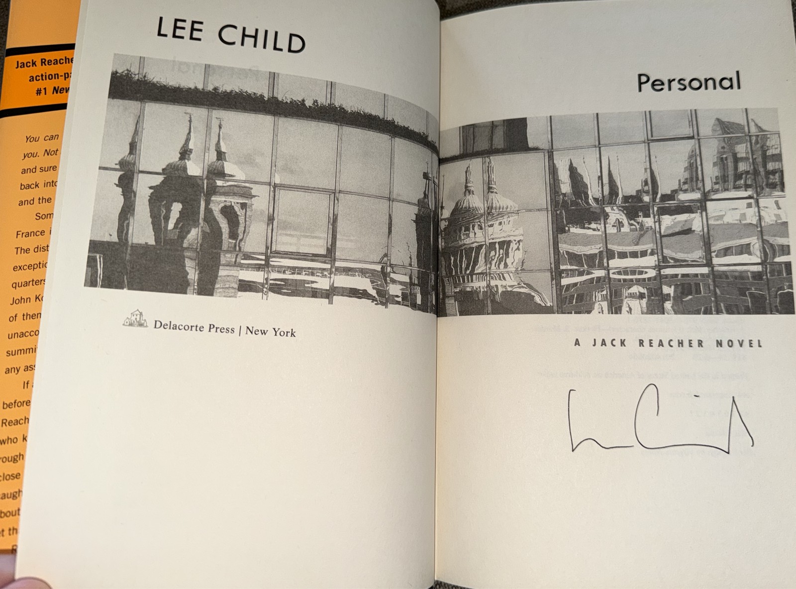 Lee Child Jack Reacher Ser. “Personal” Hardcover 2014 First Edition